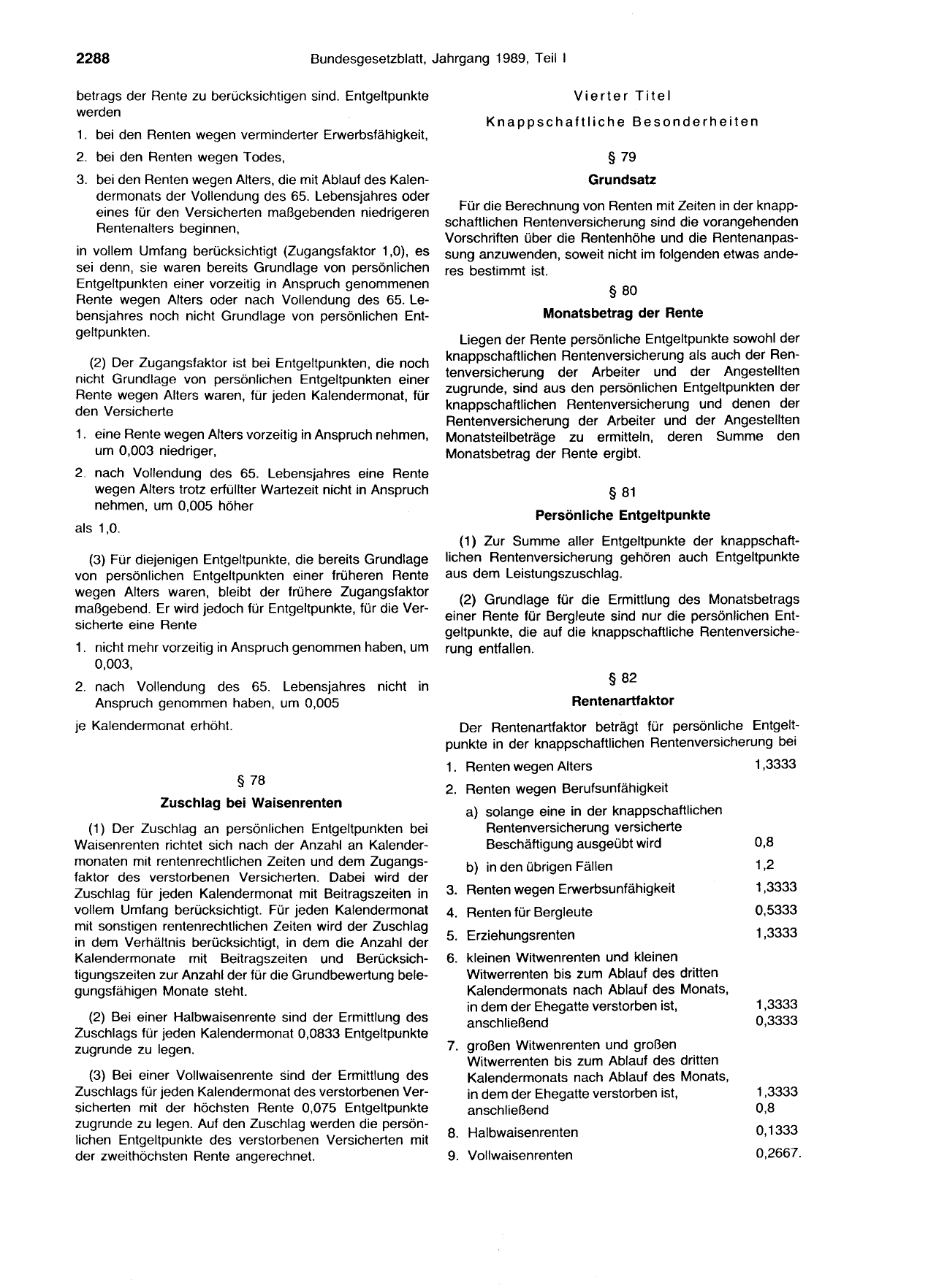 BGBl. 1989, Seite 2288 — Originalseite als Abbildung