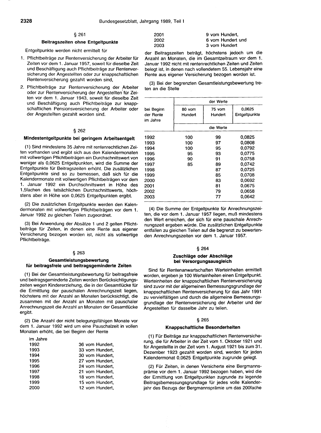 BGBl. 1989, Seite 2328 — Originalseite als Abbildung