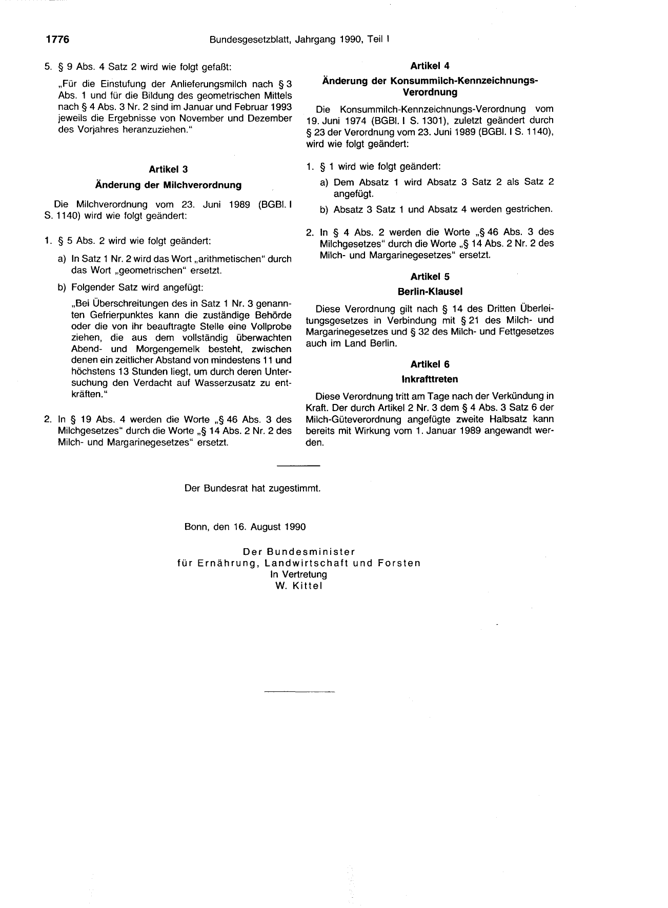 BGBl. 1990, Seite 1776 — Originalseite als Abbildung