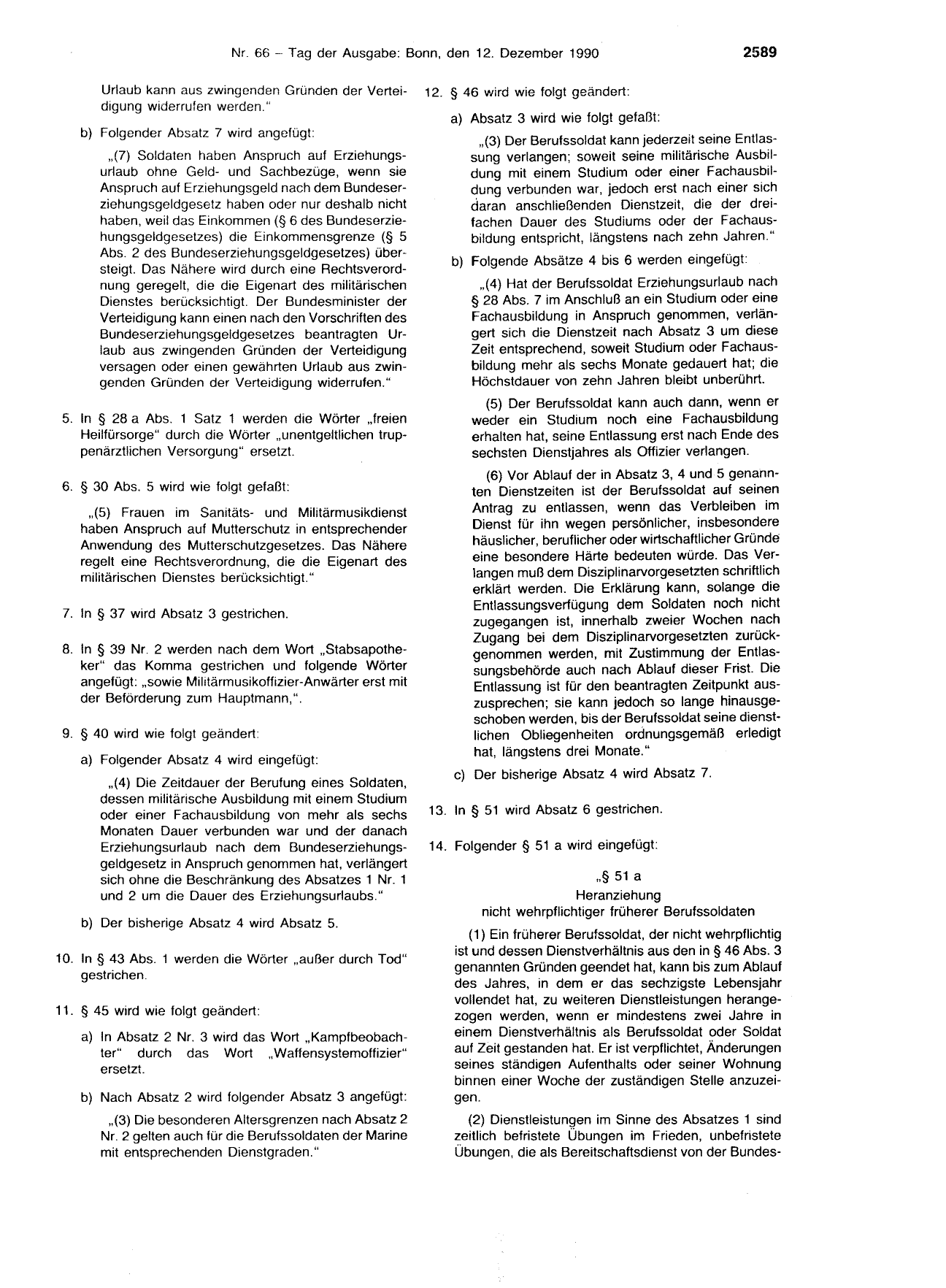 BGBl. 1990, Seite 2589 — Originalseite als Abbildung