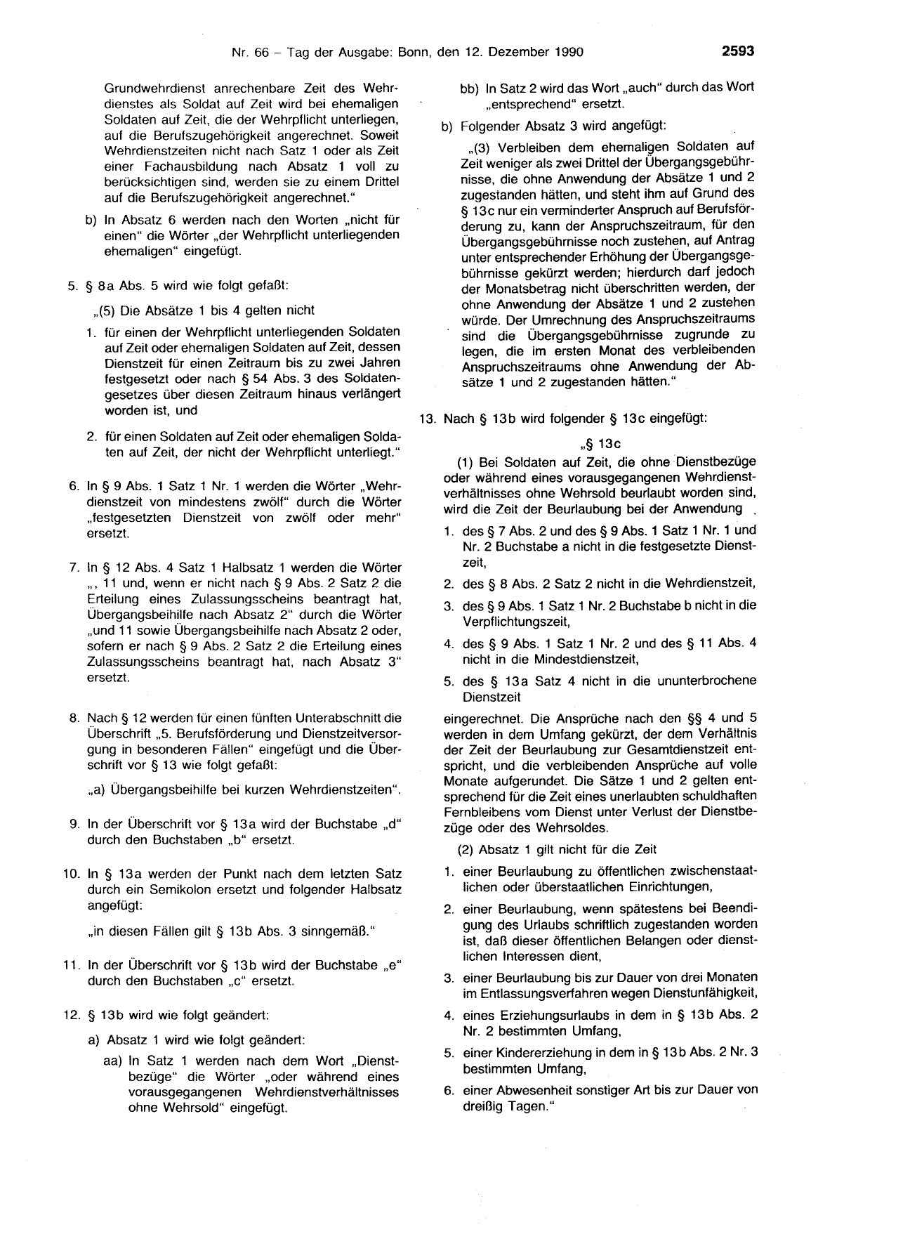 BGBl. 1990, Seite 2593 — Originalseite als Abbildung