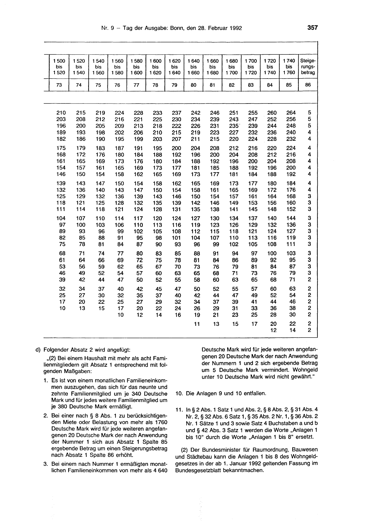 BGBl. 1992, Seite 357 — Originalseite als Abbildung