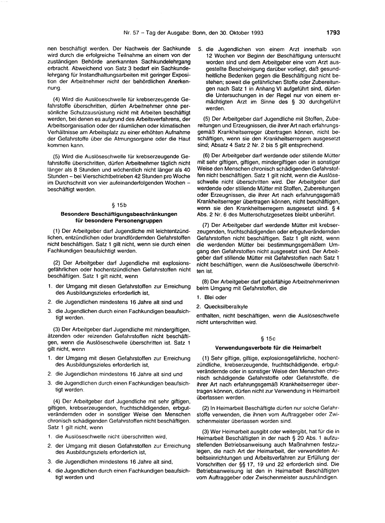 BGBl. 1993, Seite 1793 — Originalseite als Abbildung