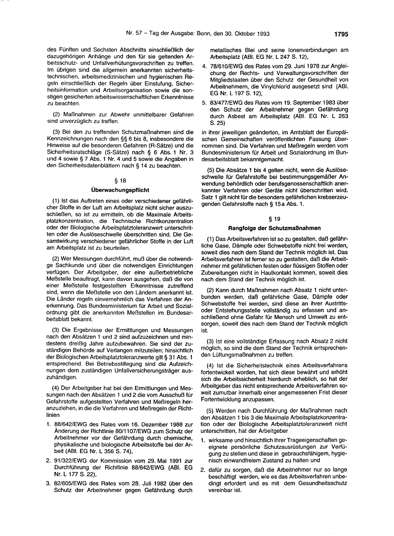 BGBl. 1993, Seite 1795 — Originalseite als Abbildung