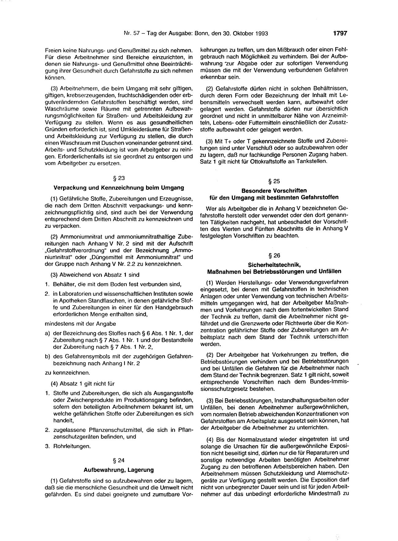 BGBl. 1993, Seite 1797 — Originalseite als Abbildung