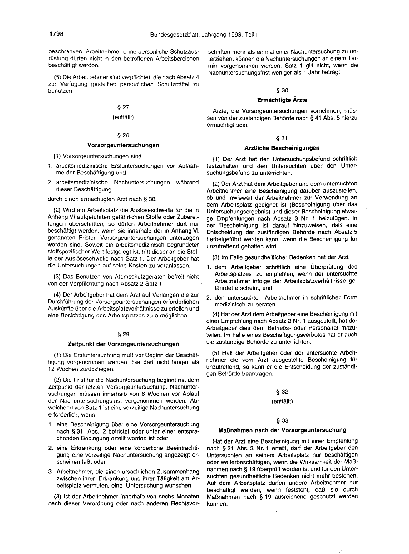 BGBl. 1993, Seite 1798 — Originalseite als Abbildung