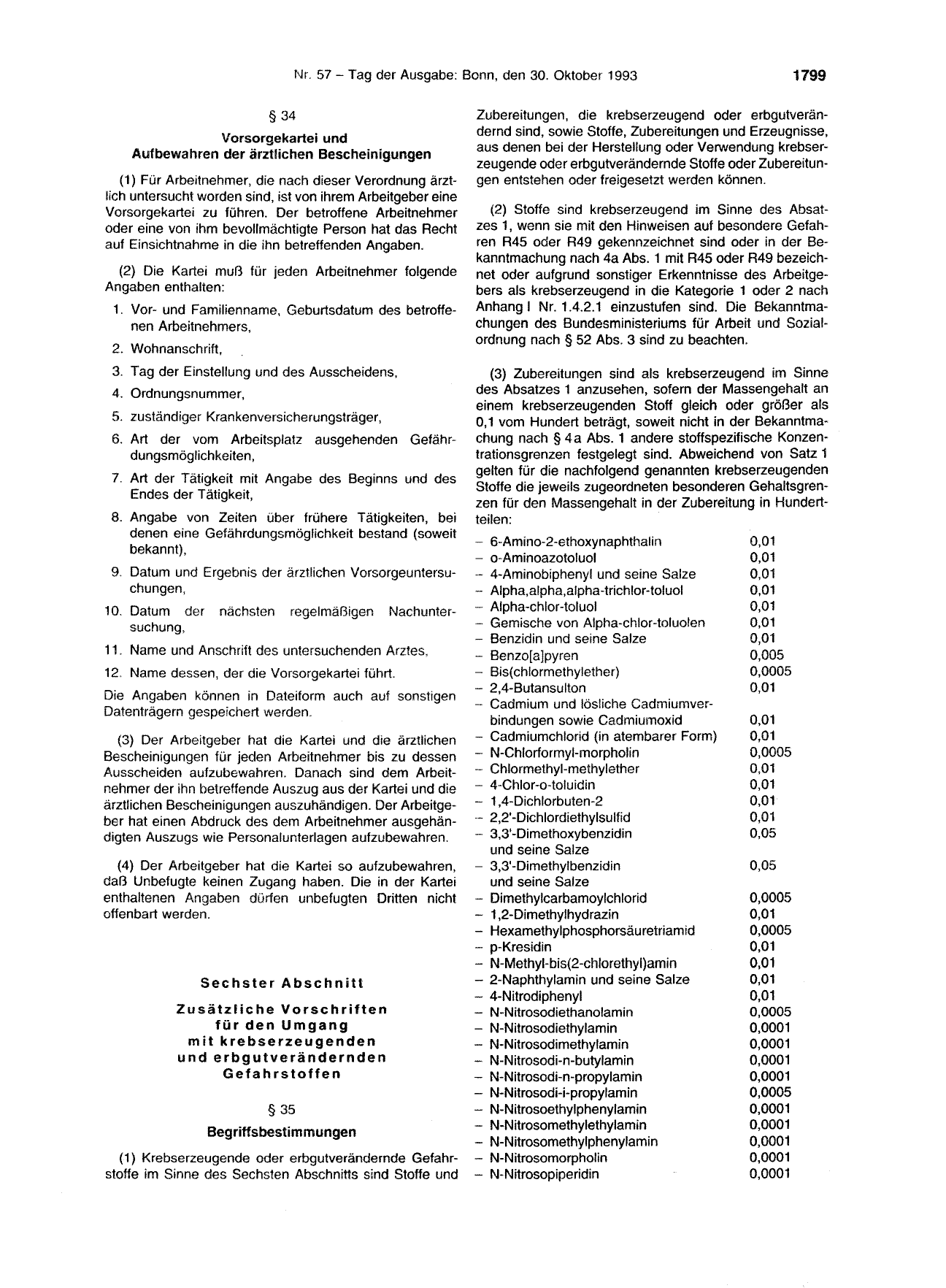 BGBl. 1993, Seite 1799 — Originalseite als Abbildung