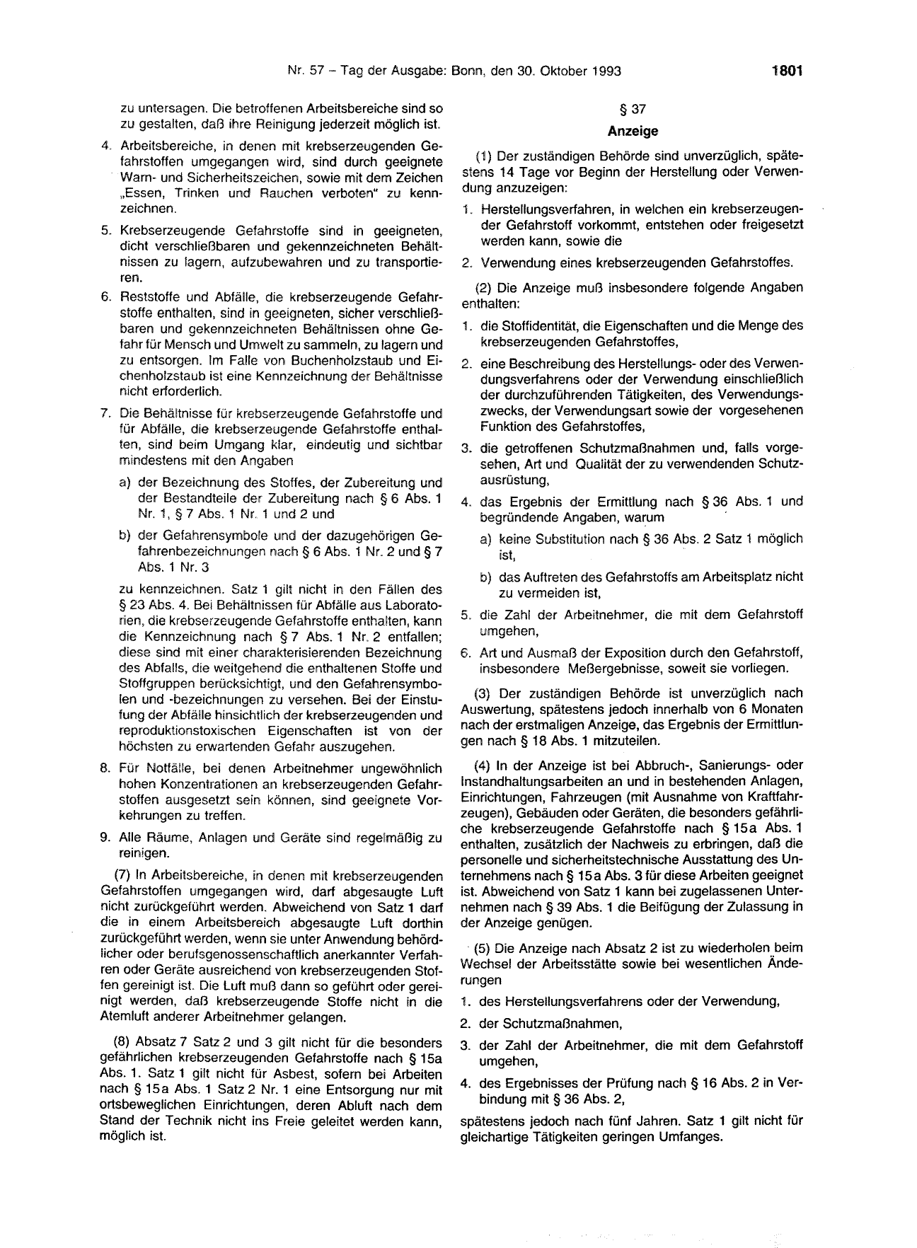 BGBl. 1993, Seite 1801 — Originalseite als Abbildung