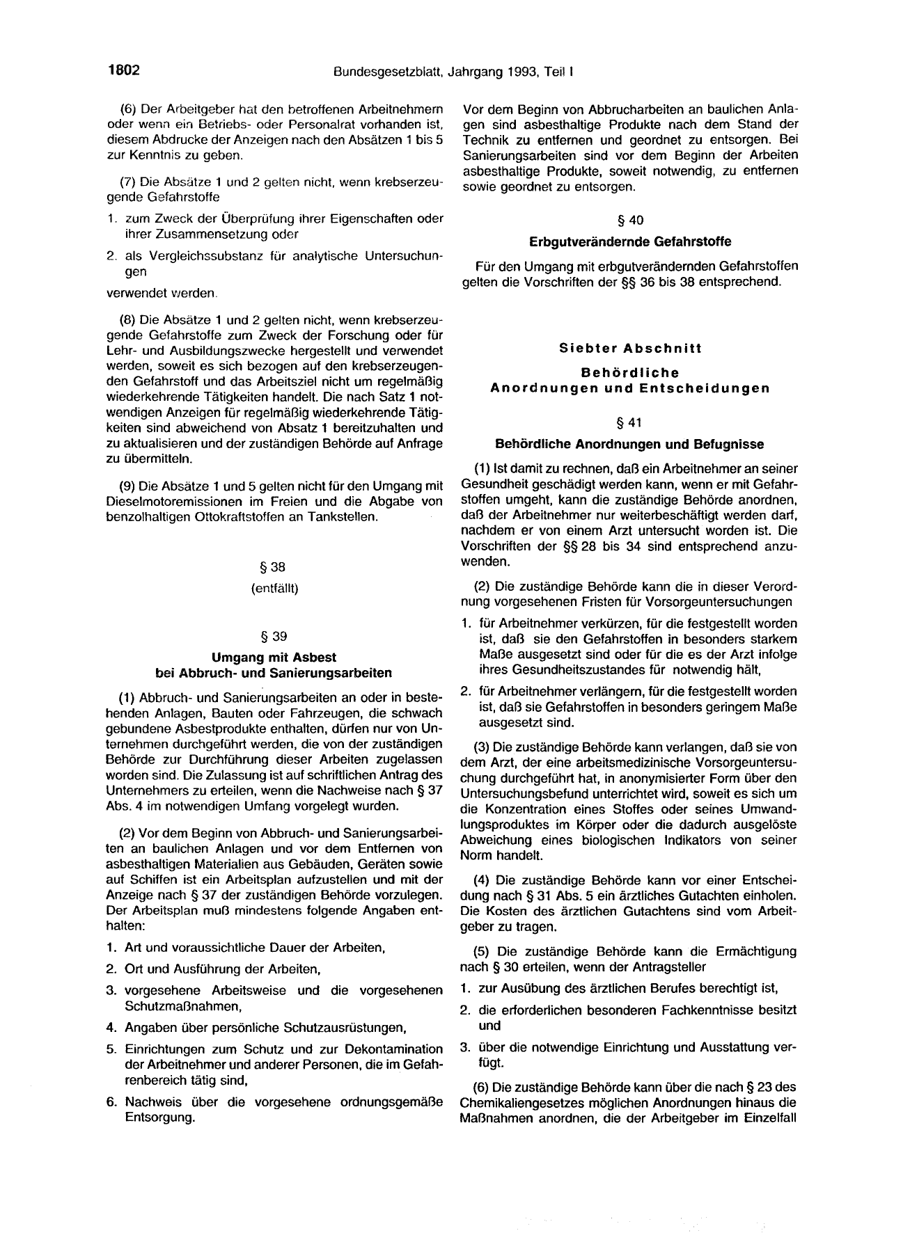 BGBl. 1993, Seite 1802 — Originalseite als Abbildung