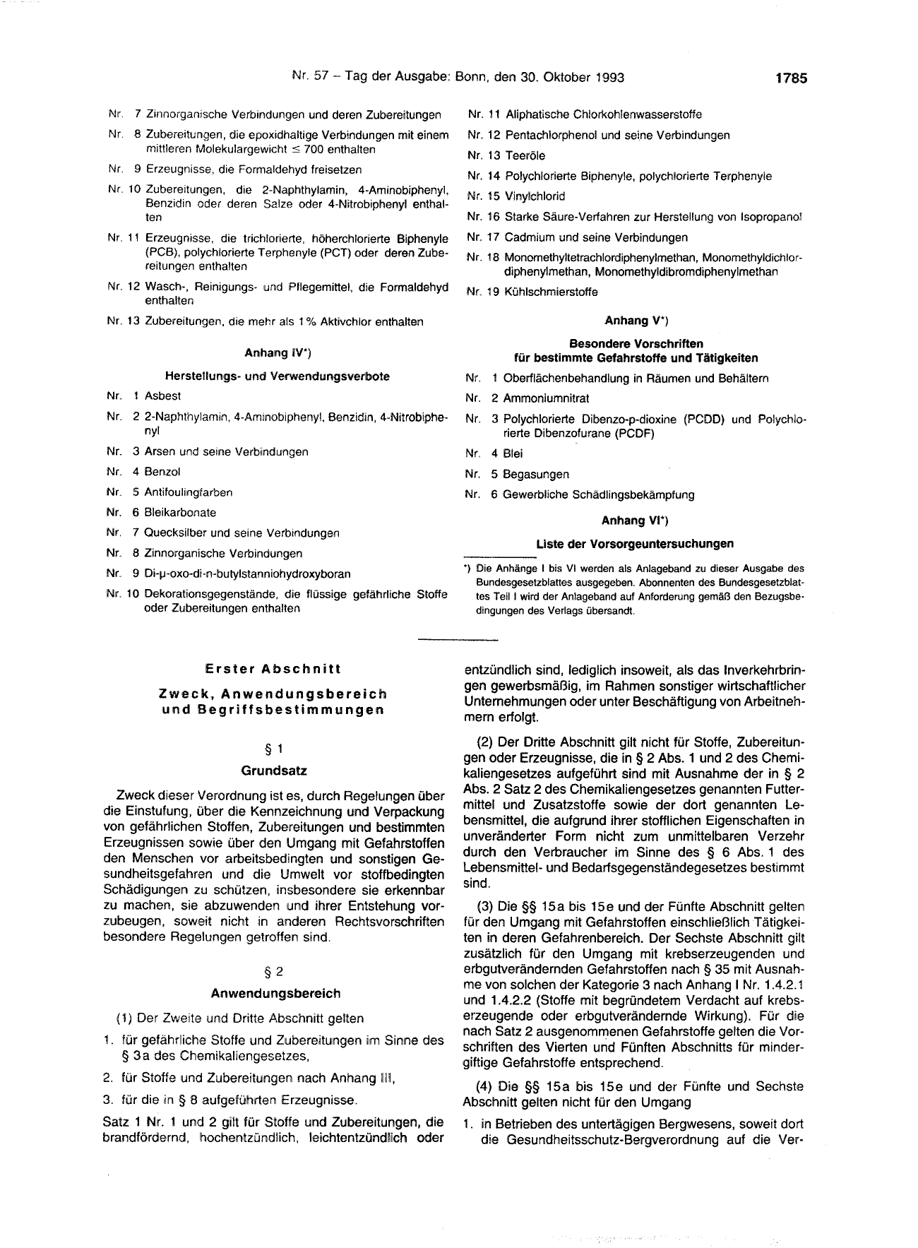 BGBl. 1993, Seite 1785 — Originalseite als Abbildung