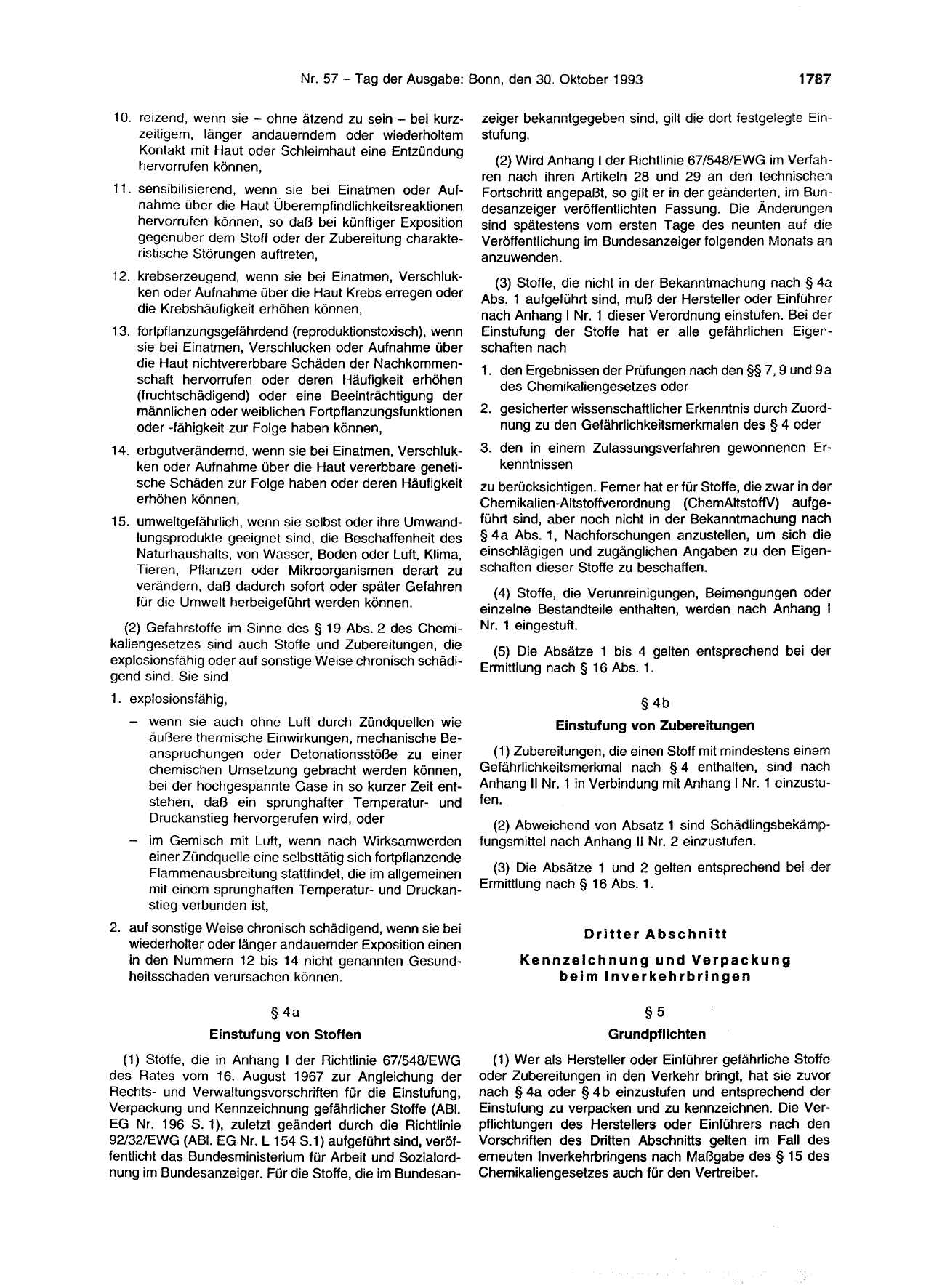 BGBl. 1993, Seite 1787 — Originalseite als Abbildung