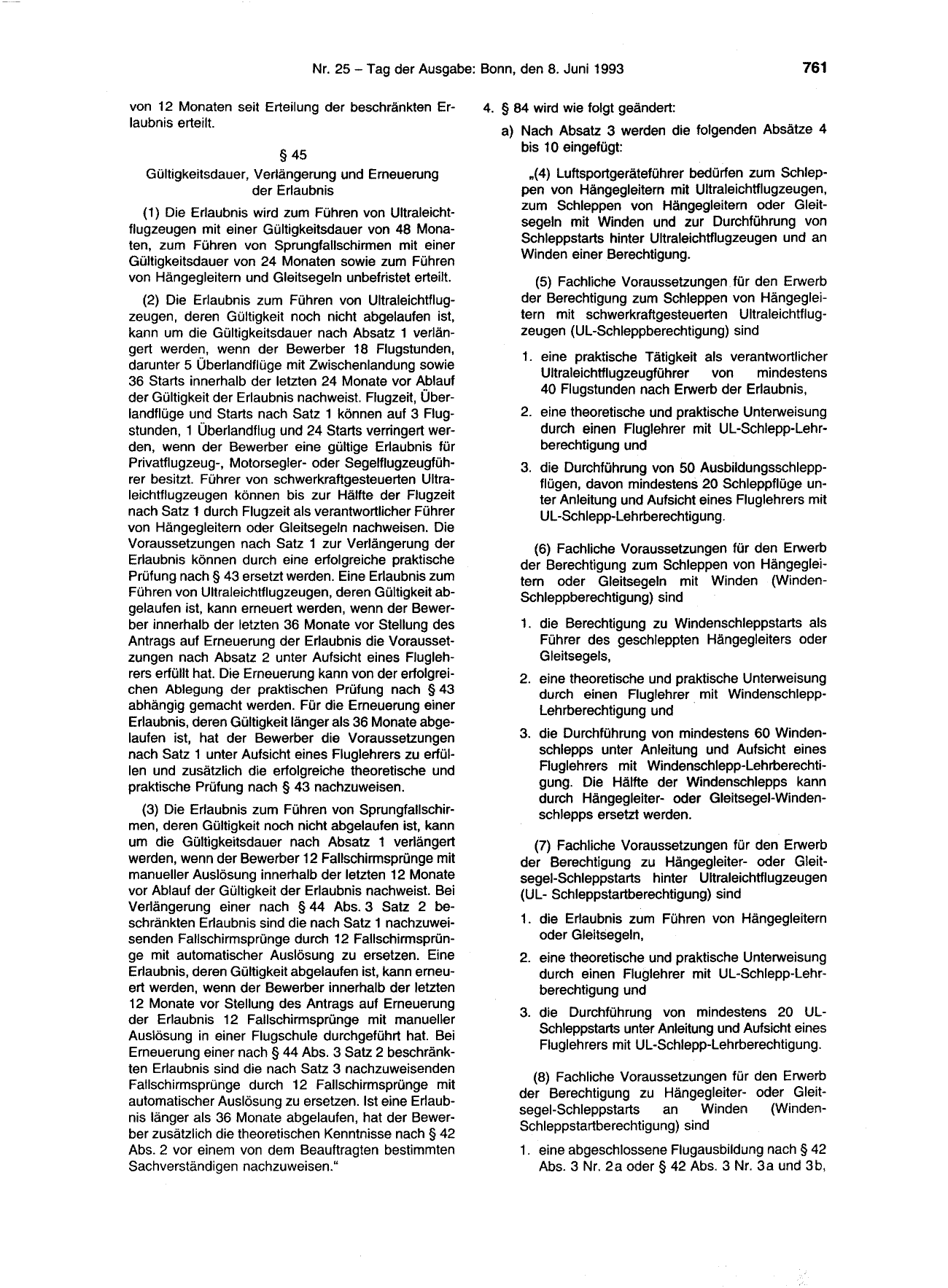 BGBl. 1993, Seite 761 — Originalseite als Abbildung
