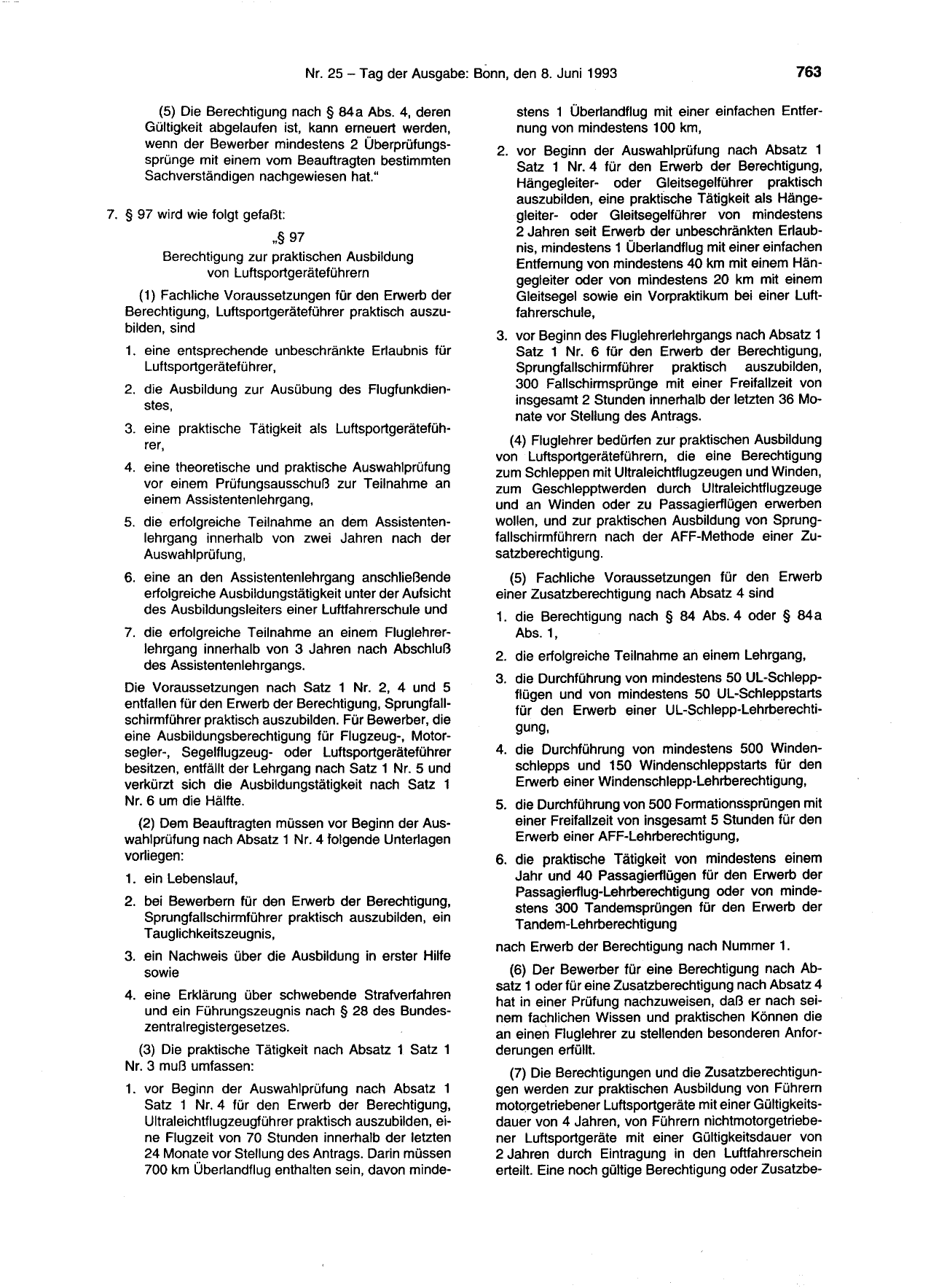 BGBl. 1993, Seite 763 — Originalseite als Abbildung