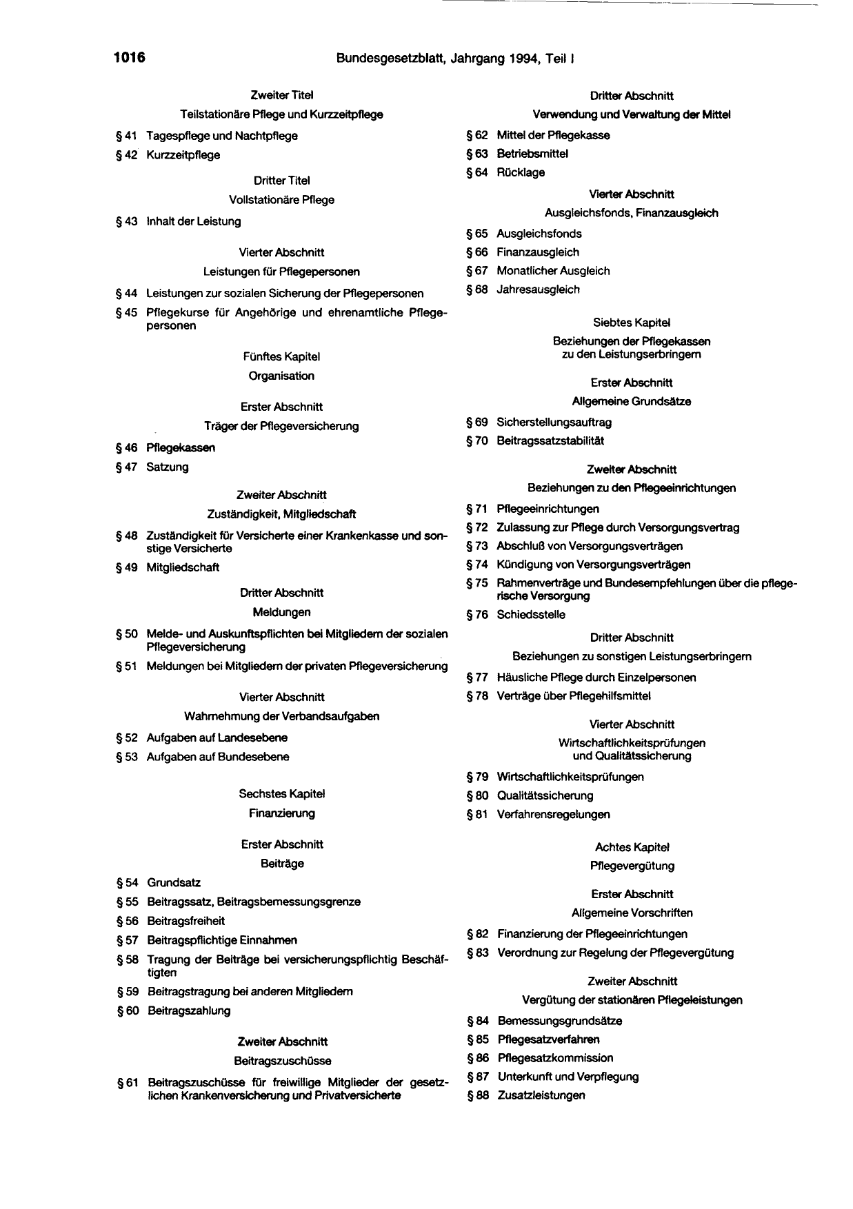 BGBl. 1994, Seite 1016 — Originalseite als Abbildung