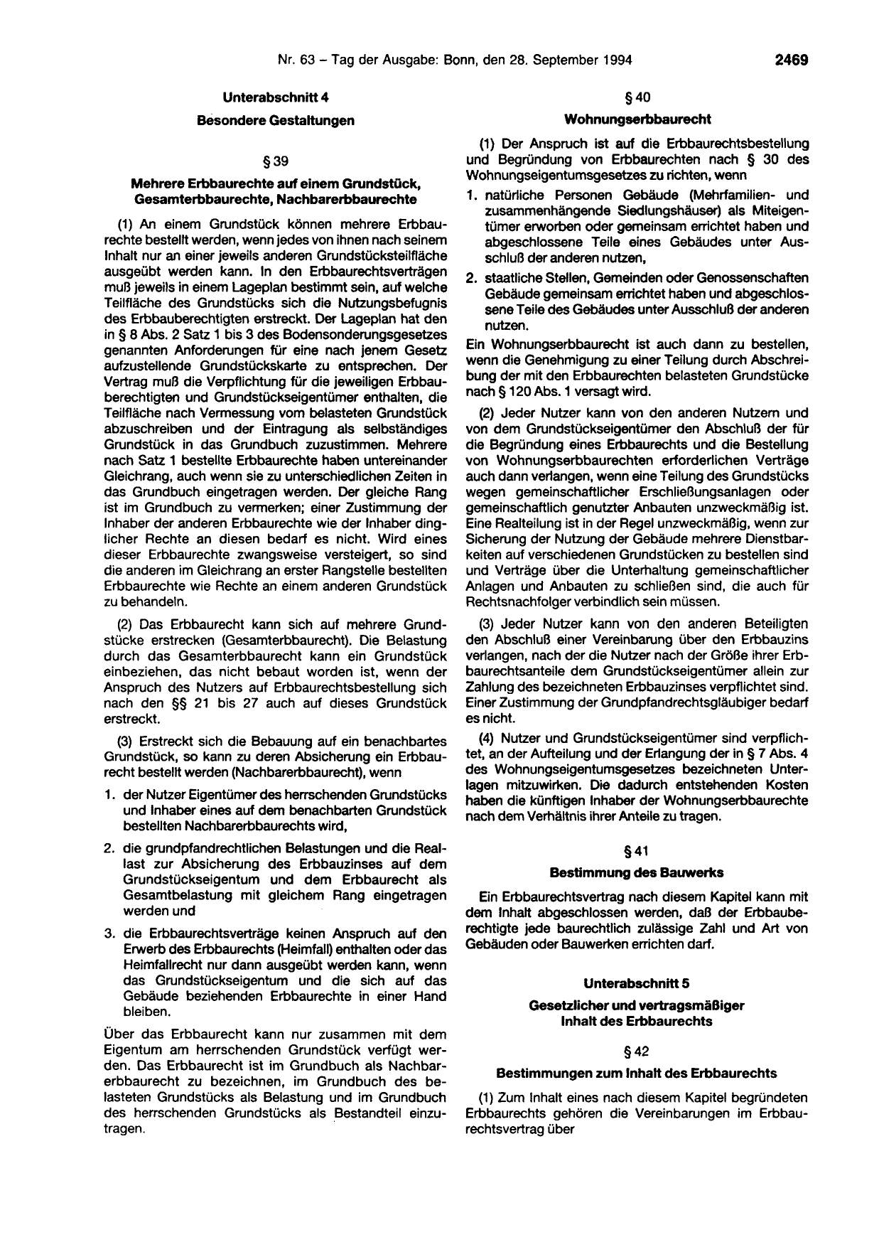 BGBl. 1994, Seite 2469 — Originalseite als Abbildung