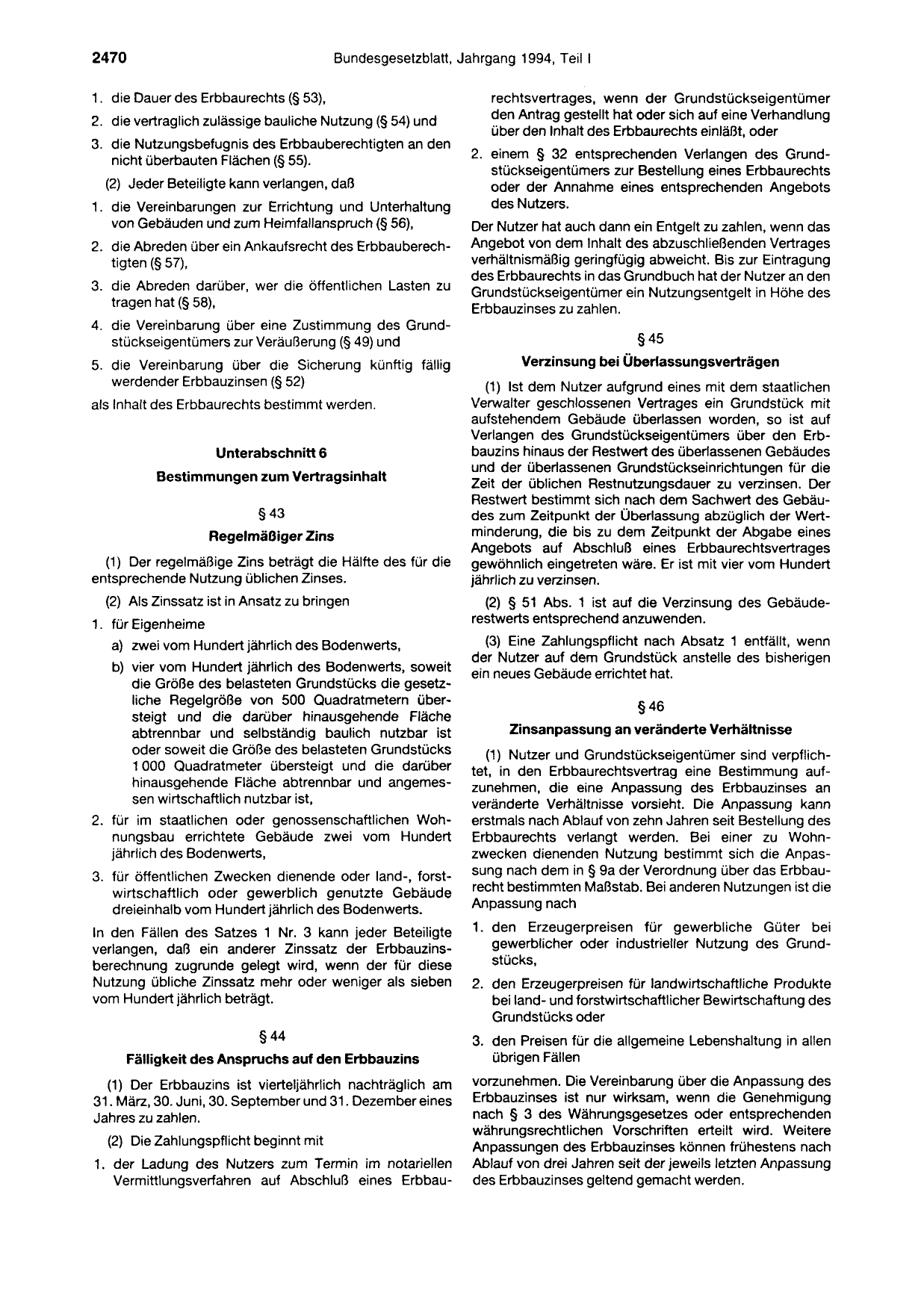 BGBl. 1994, Seite 2470 — Originalseite als Abbildung