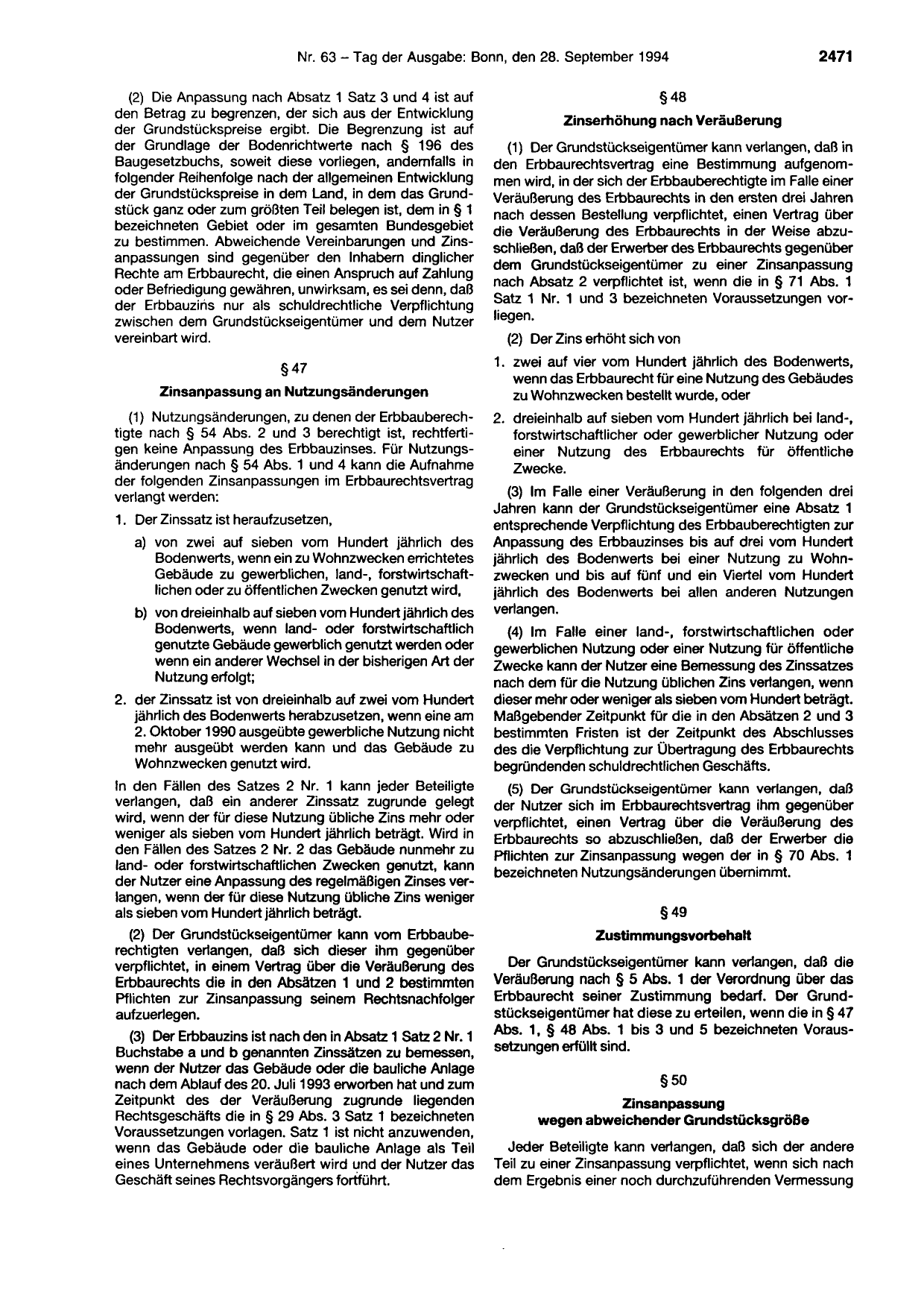 BGBl. 1994, Seite 2471 — Originalseite als Abbildung