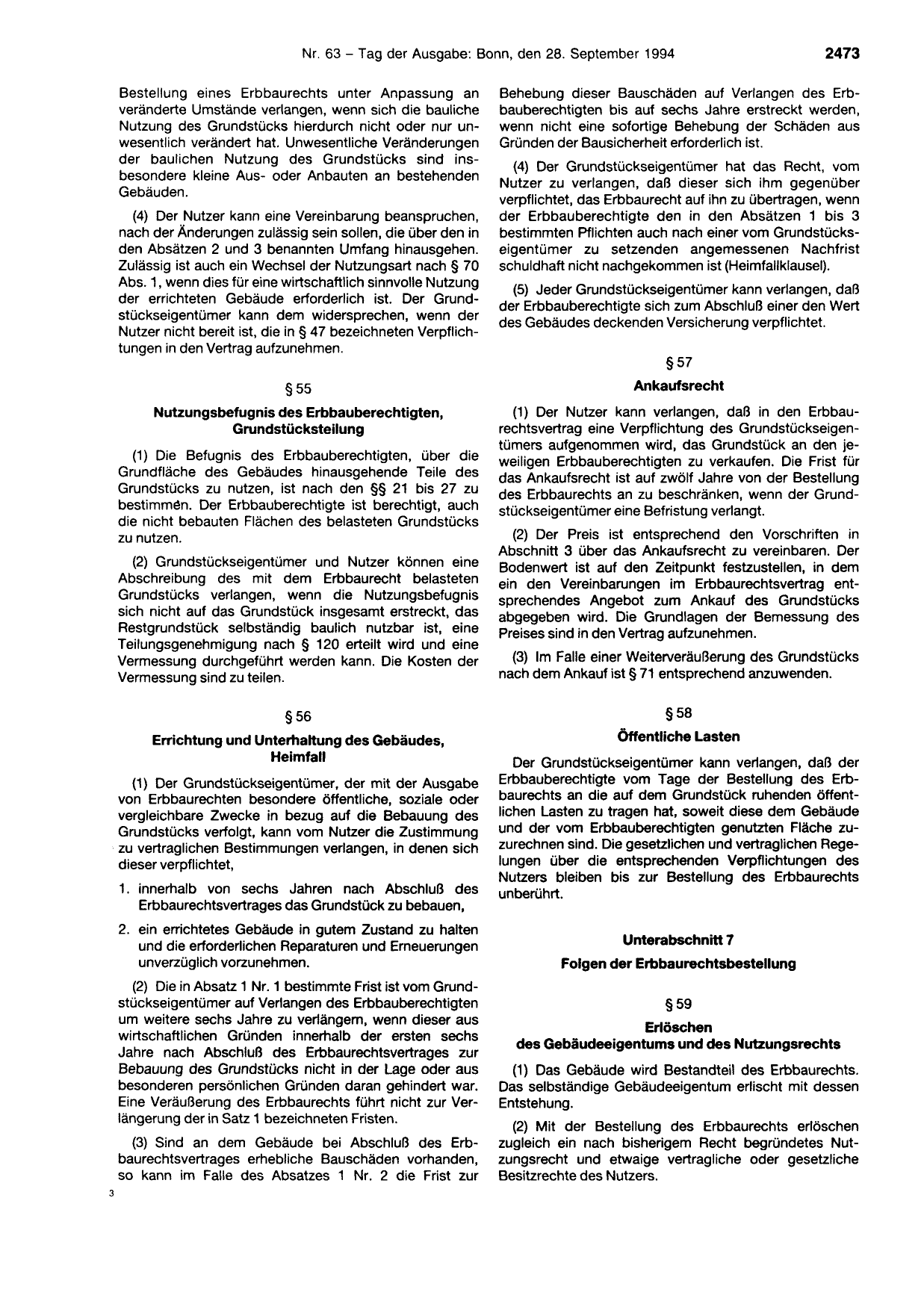 BGBl. 1994, Seite 2473 — Originalseite als Abbildung