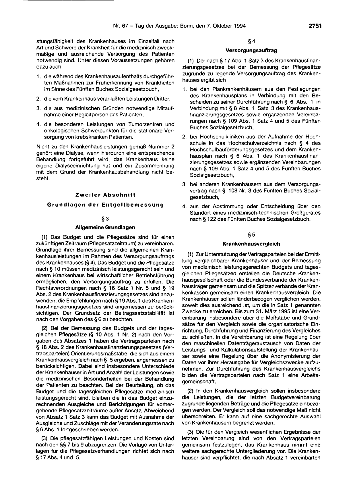 BGBl. 1994, Seite 2751 — Originalseite als Abbildung