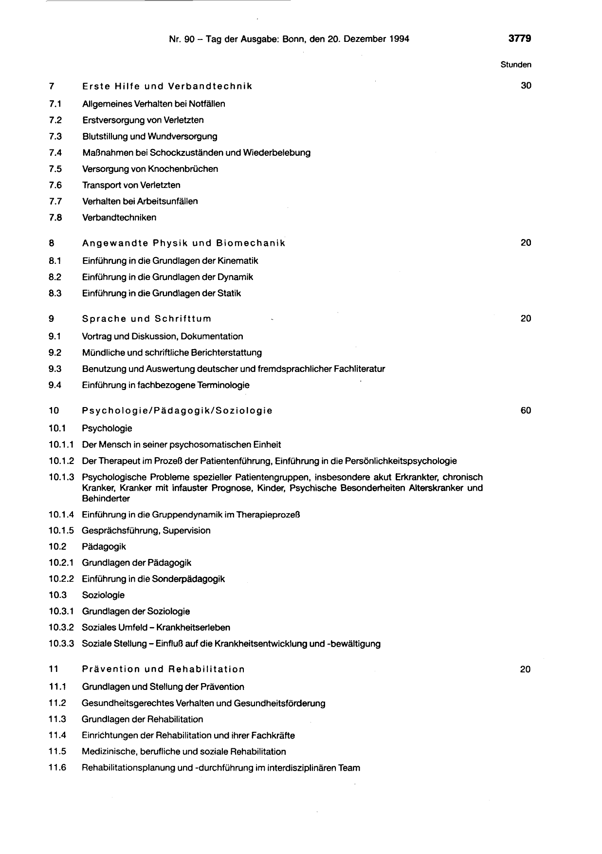 BGBl. 1994, Seite 3779 — Originalseite als Abbildung