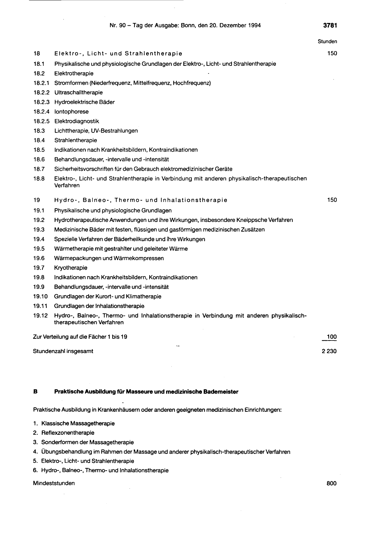 BGBl. 1994, Seite 3781 — Originalseite als Abbildung