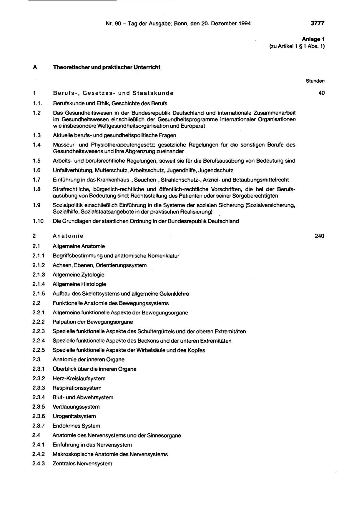 BGBl. 1994, Seite 3777 — Originalseite als Abbildung