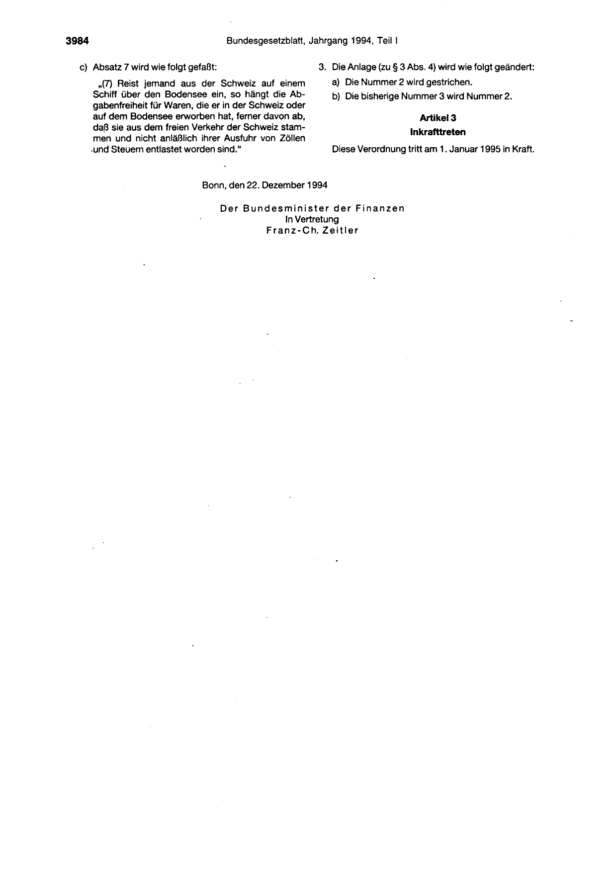 BGBl. 1994, Seite 3984 — Originalseite als Abbildung
