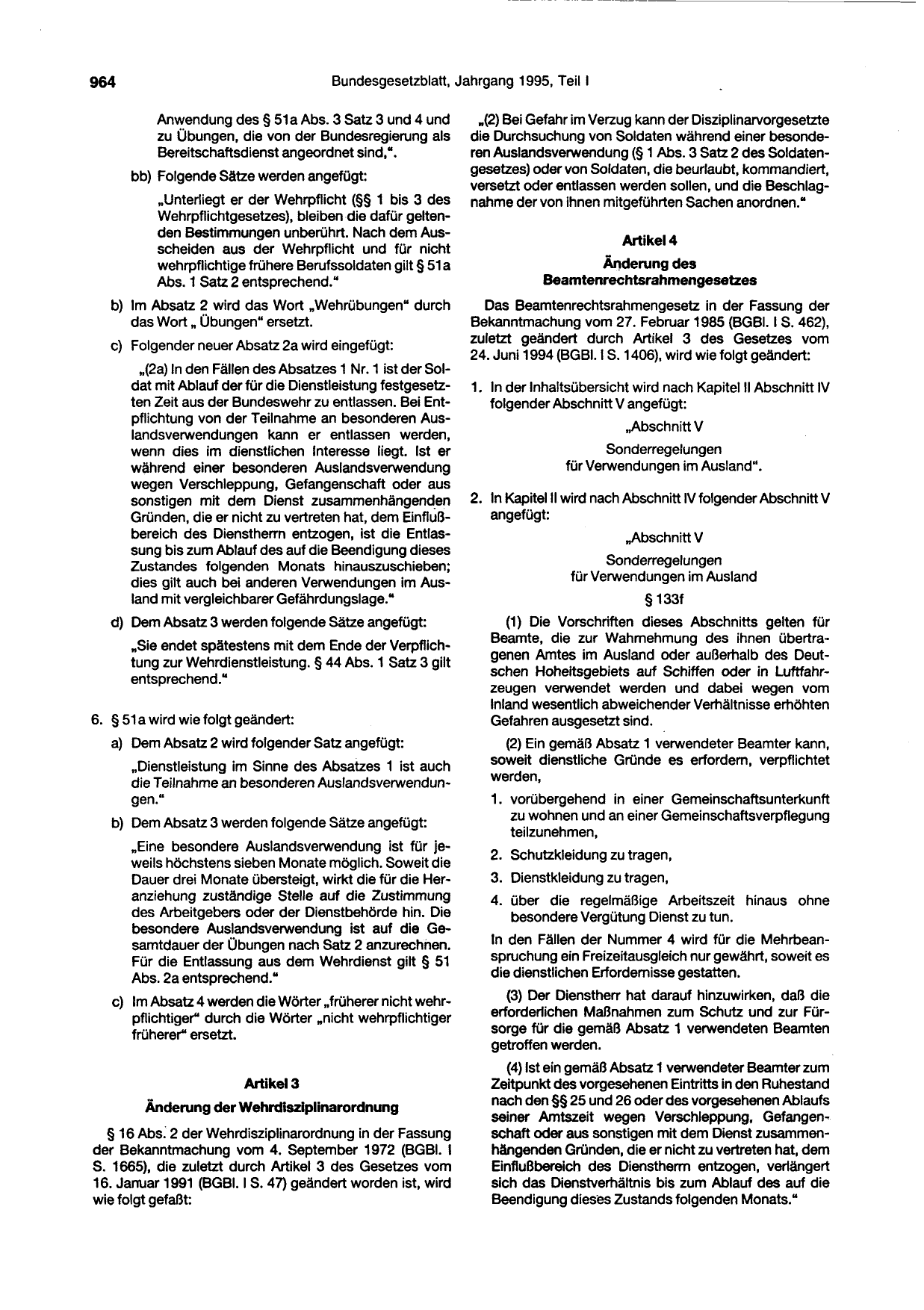 BGBl. 1995 — Originalseite als Abbildung