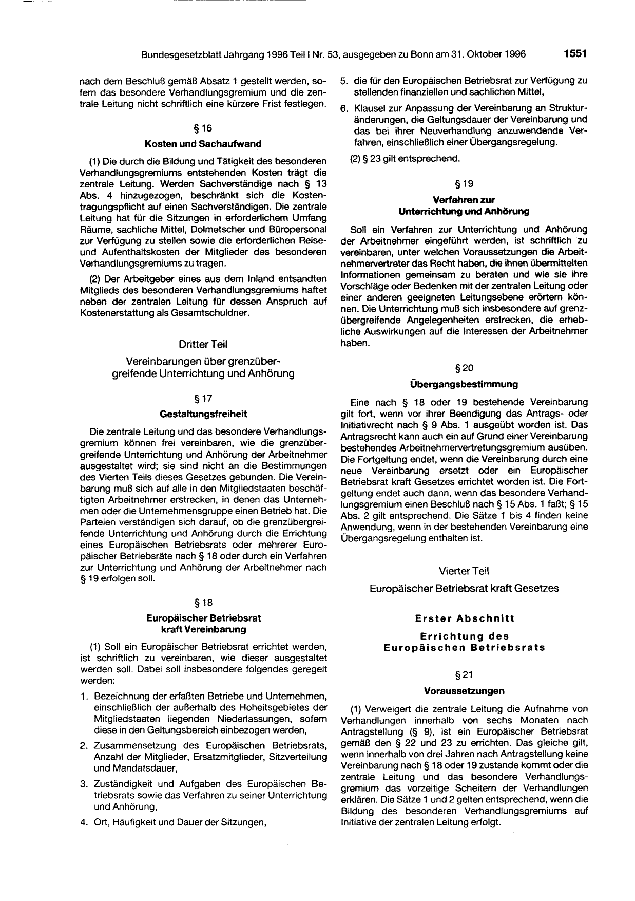 BGBl. 1996, Seite 1551 — Originalseite als Abbildung