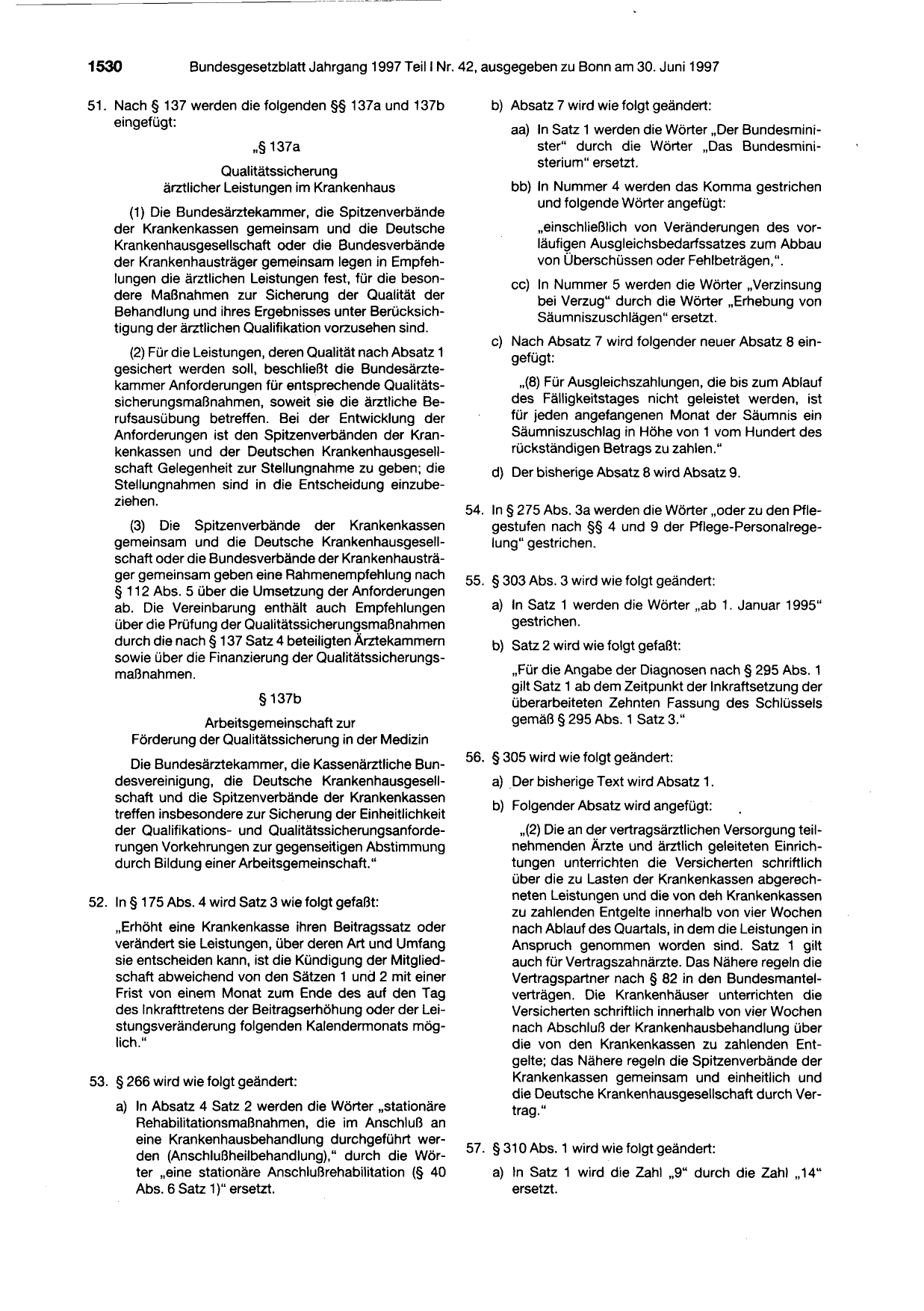 BGBl. 1997, Seite 1530 — Originalseite als Abbildung
