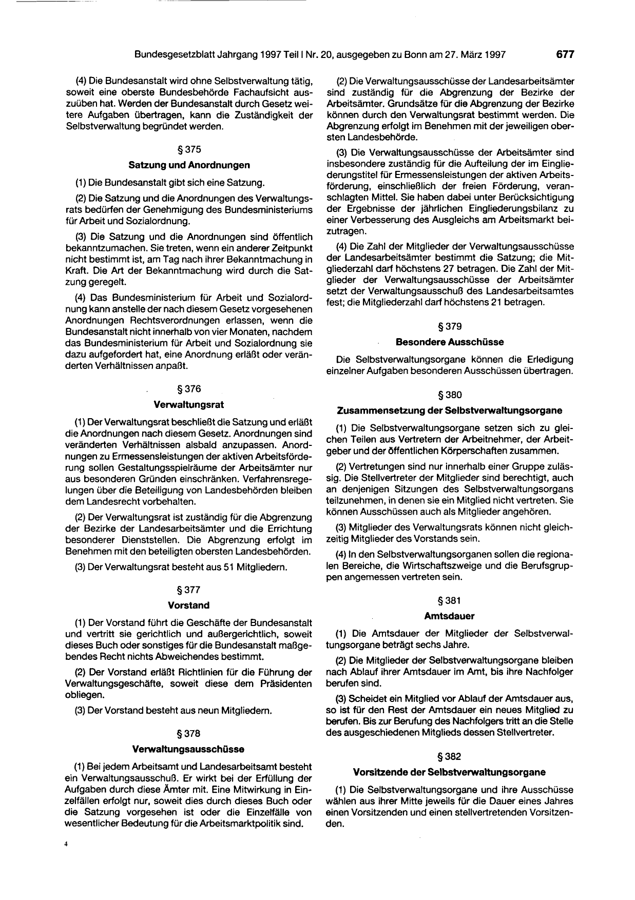 BGBl. 1997, Seite 677 — Originalseite als Abbildung
