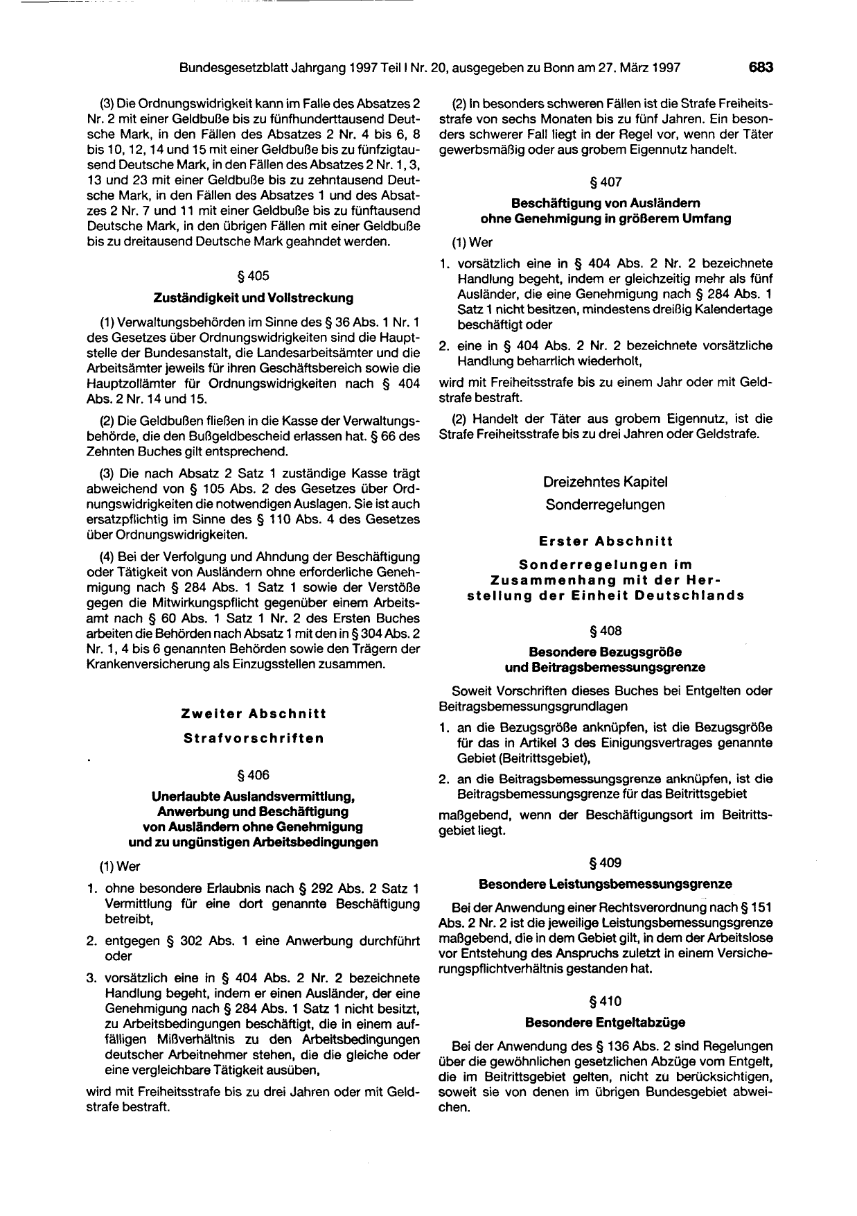 BGBl. 1997, Seite 683 — Originalseite als Abbildung