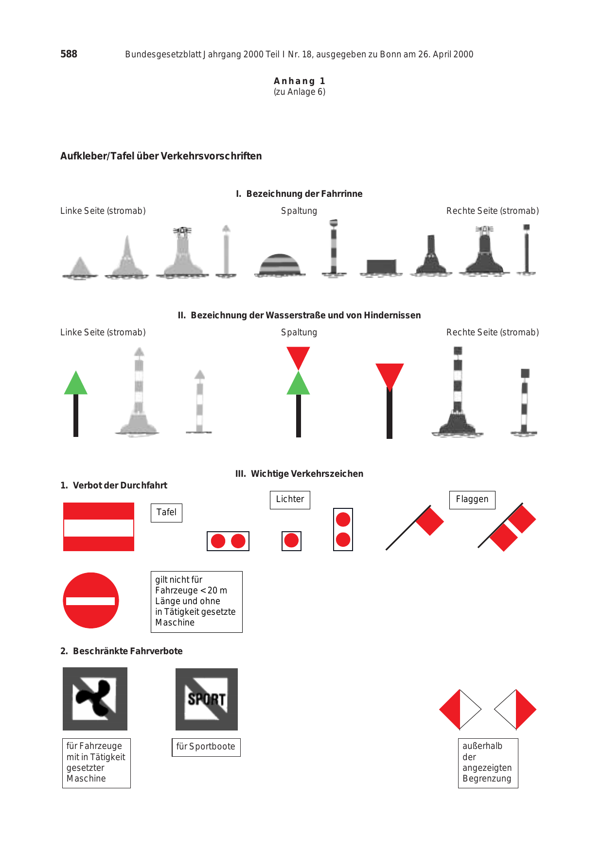 BGBl. 2000, Seite 588 — Originalseite als Abbildung