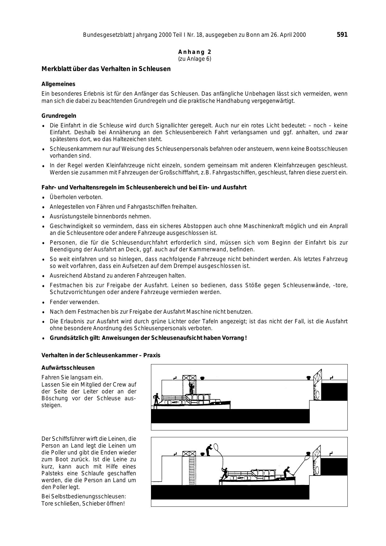 BGBl. 2000, Seite 591 — Originalseite als Abbildung
