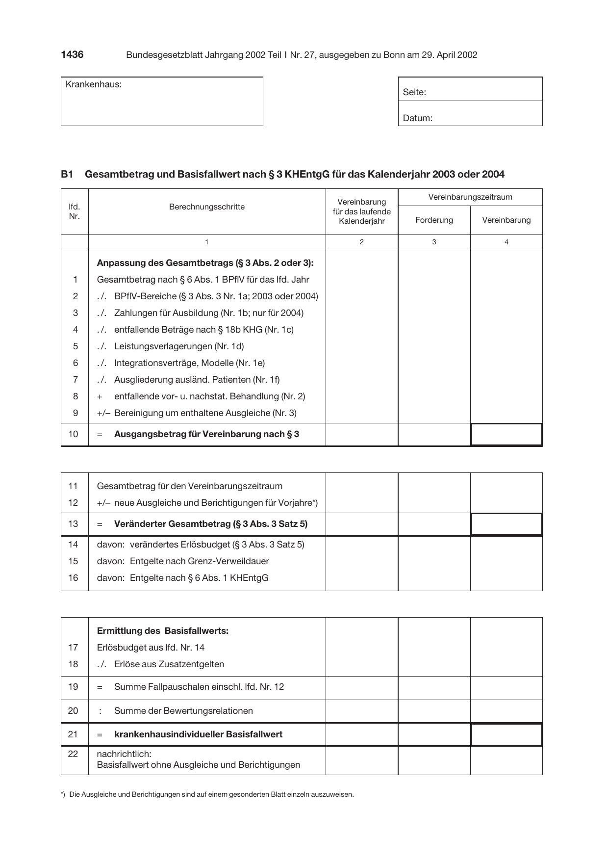 BGBl. 2002, Seite 1436 — Originalseite als Abbildung