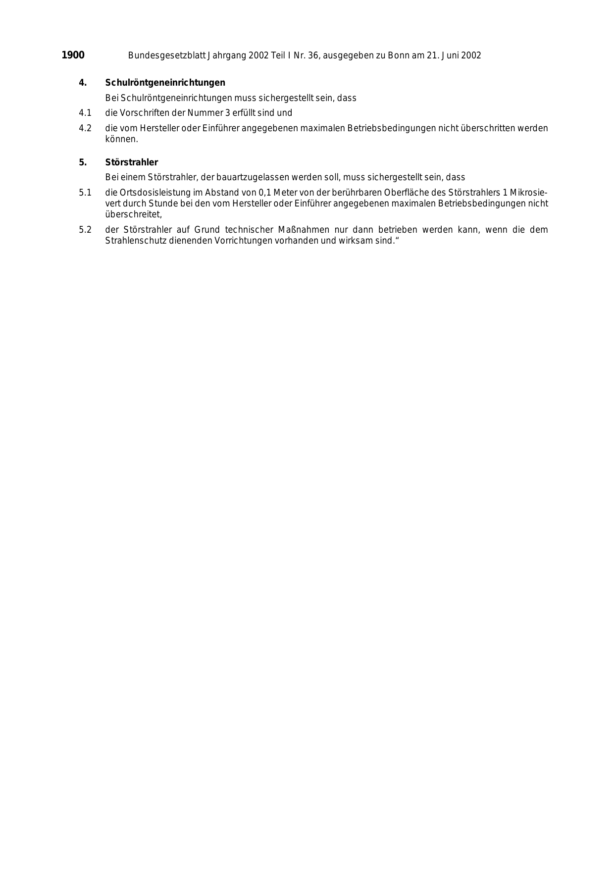 BGBl. 2002, Seite 1900 — Originalseite als Abbildung