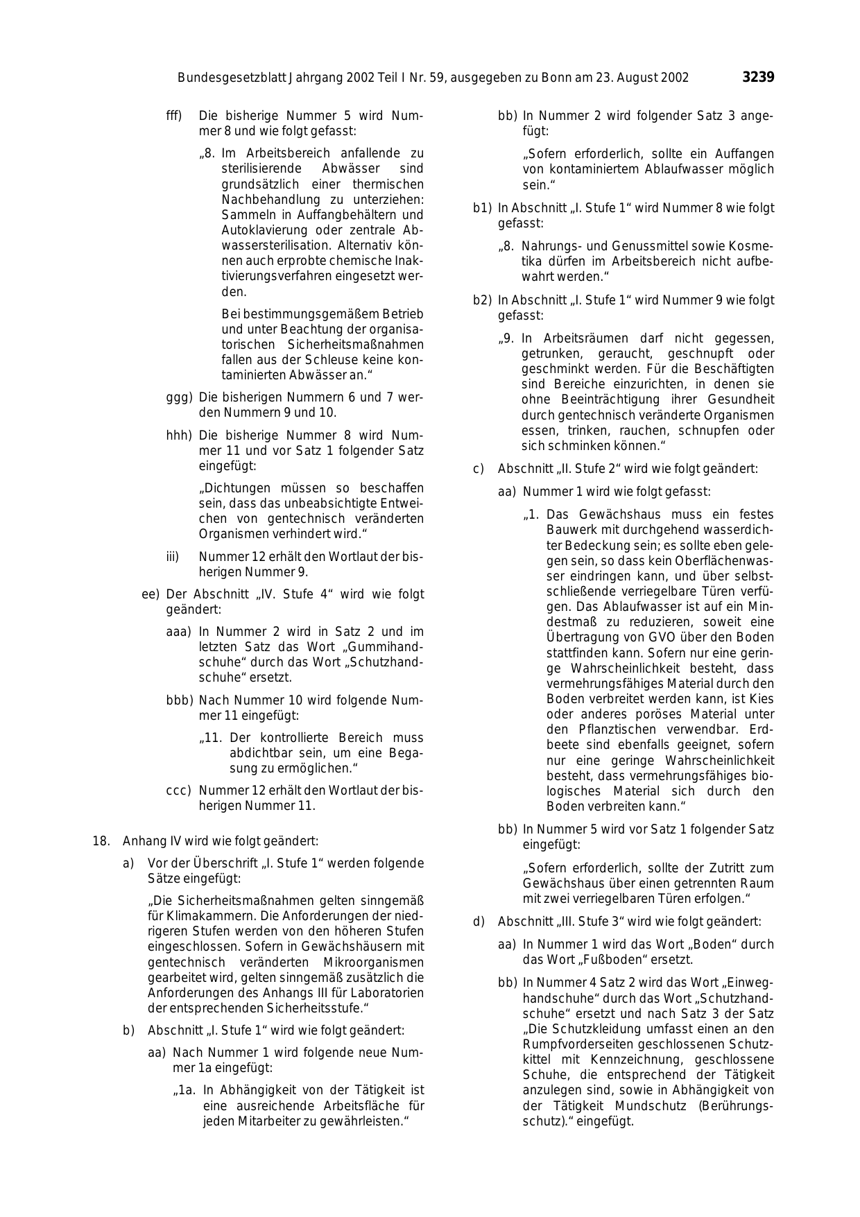BGBl. 2002, Seite 3239 — Originalseite als Abbildung