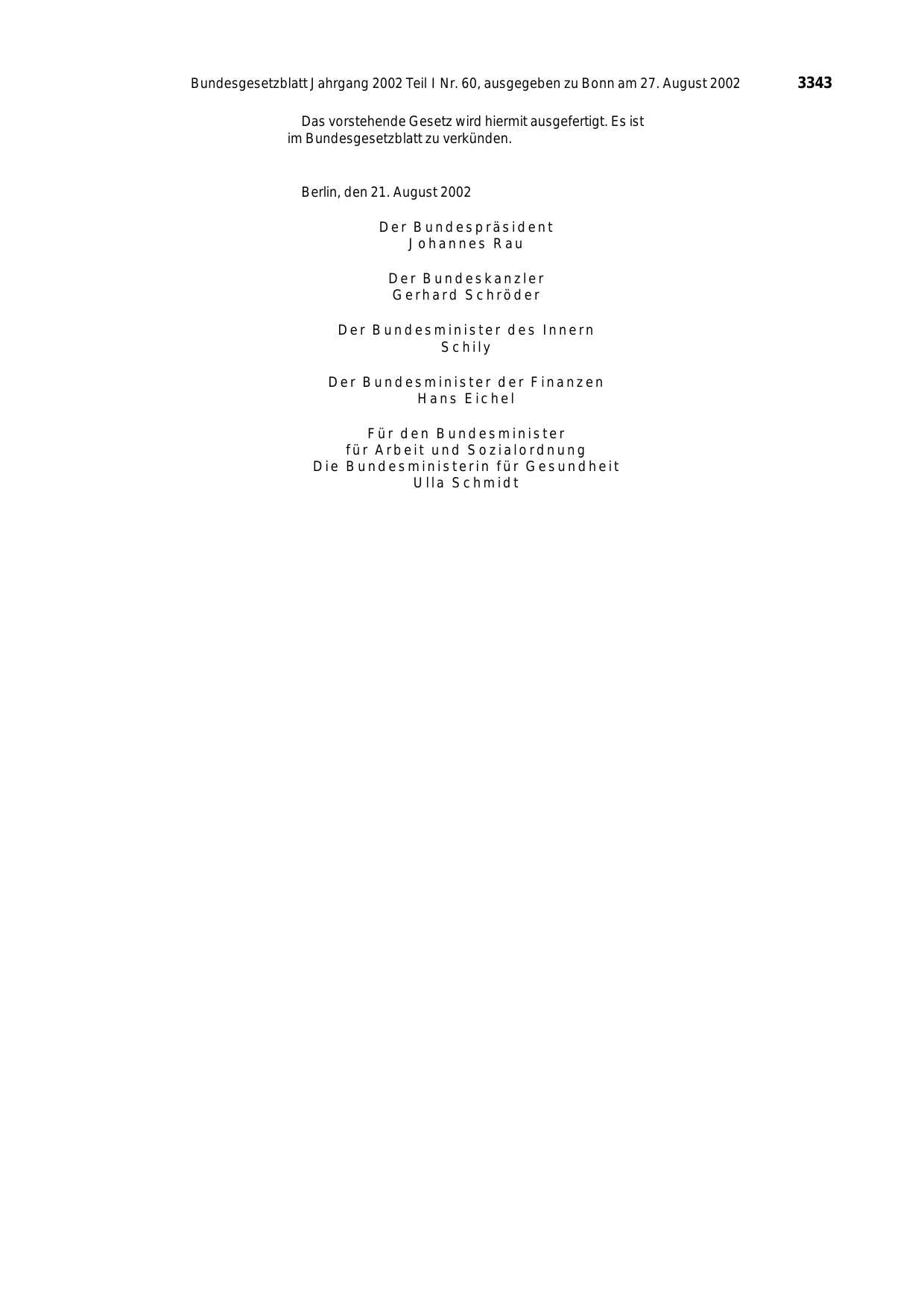 BGBl. 2002, Seite 3343 — Originalseite als Abbildung
