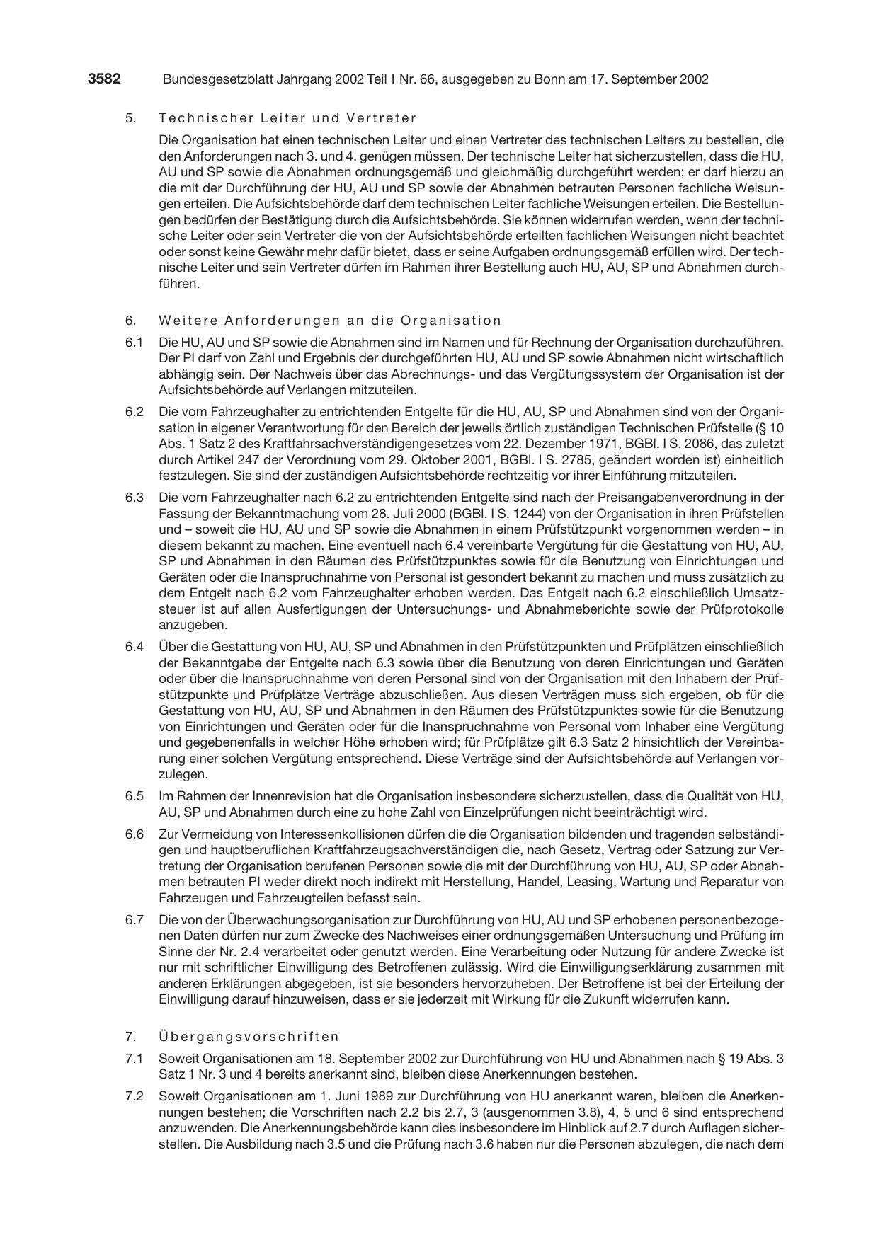 BGBl. 2002, Seite 3582 — Originalseite als Abbildung