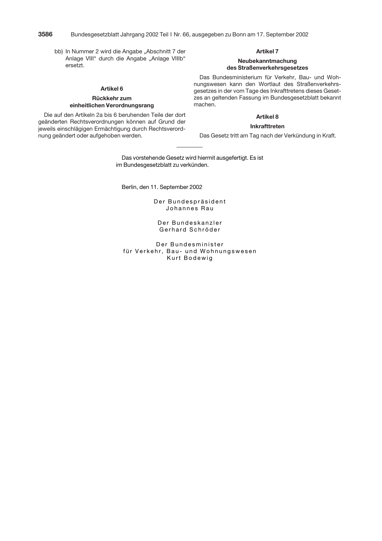 BGBl. 2002, Seite 3586 — Originalseite als Abbildung