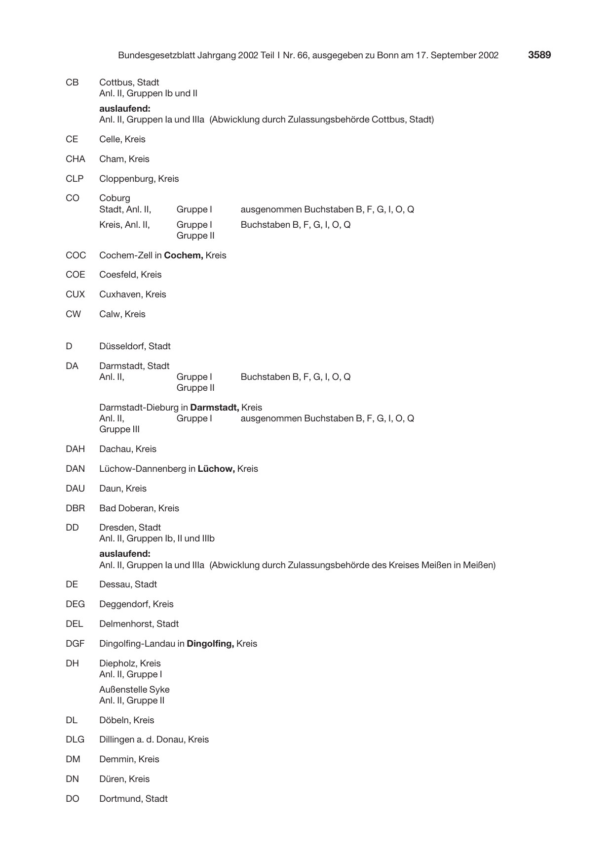 BGBl. 2002, Seite 3589 — Originalseite als Abbildung