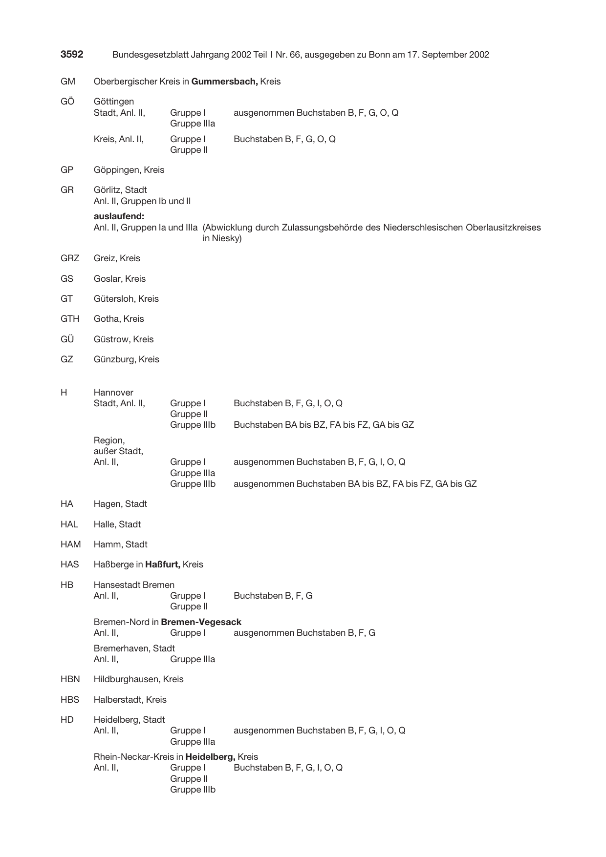 BGBl. 2002, Seite 3592 — Originalseite als Abbildung