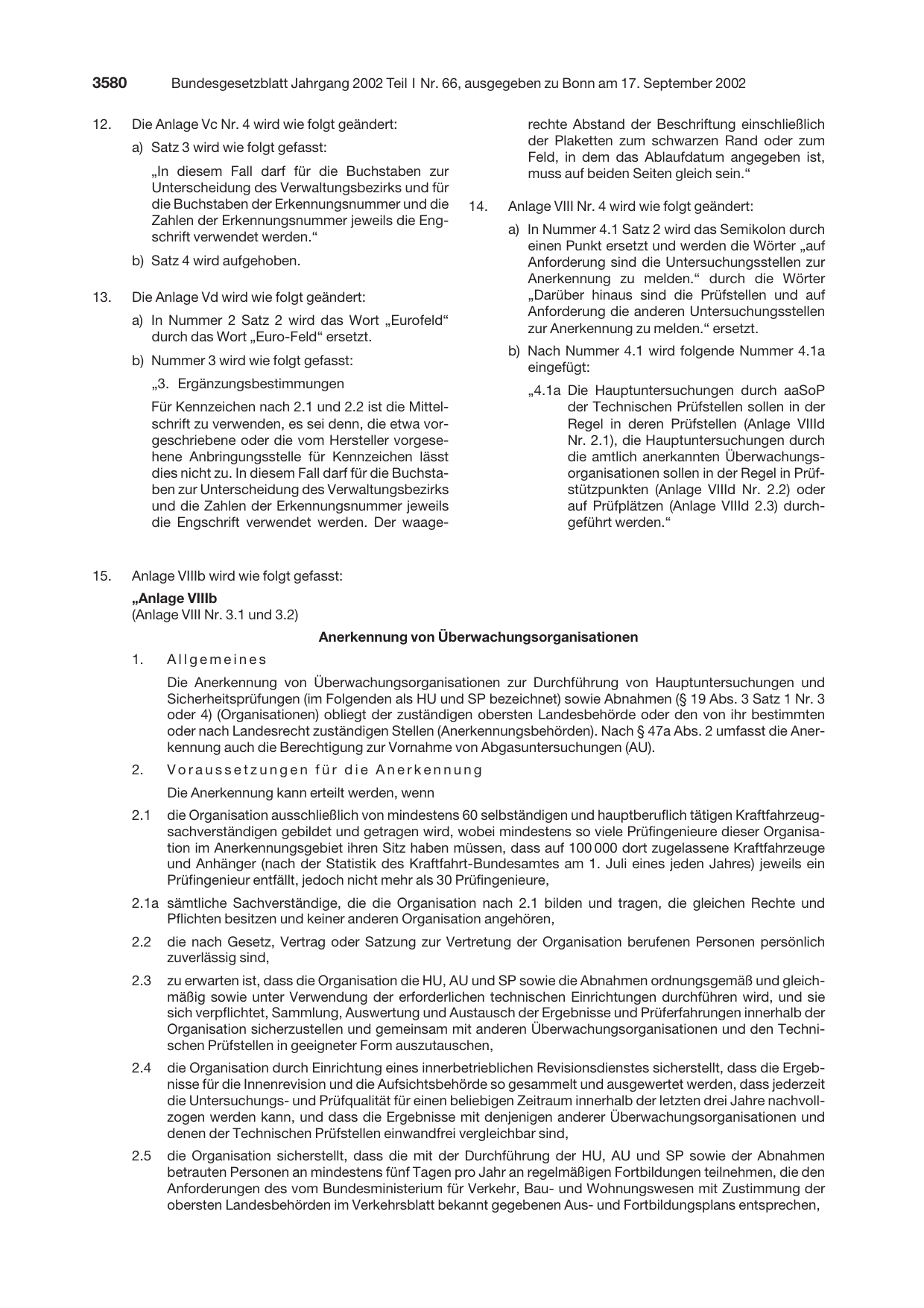 BGBl. 2002, Seite 3580 — Originalseite als Abbildung