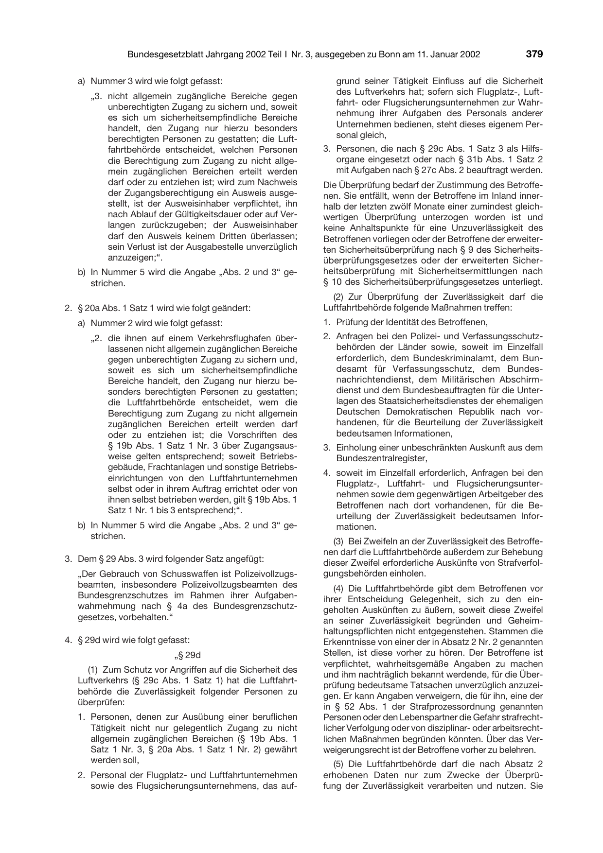 BGBl. 2002, Seite 379 — Originalseite als Abbildung