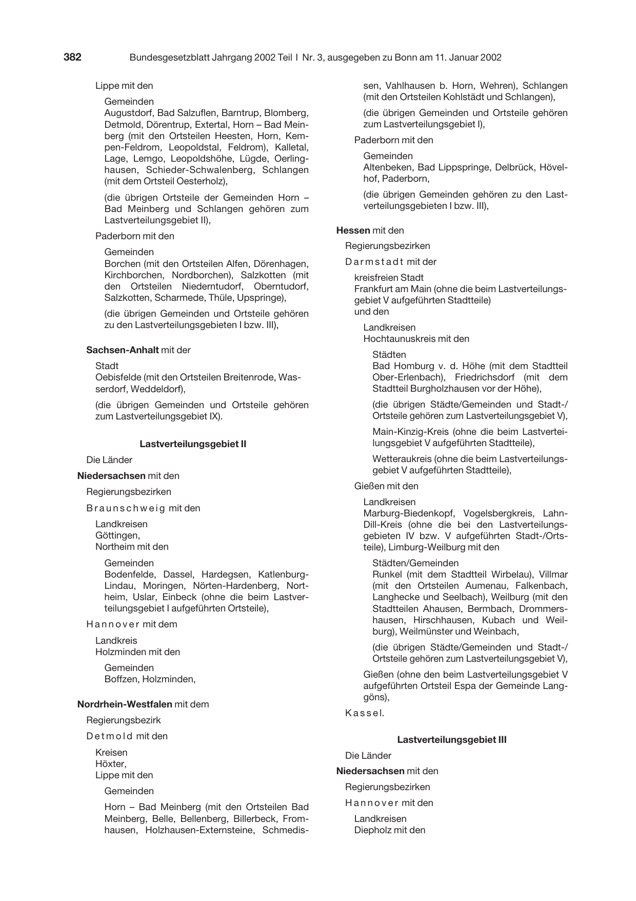 BGBl. 2002, Seite 382 — Originalseite als Abbildung