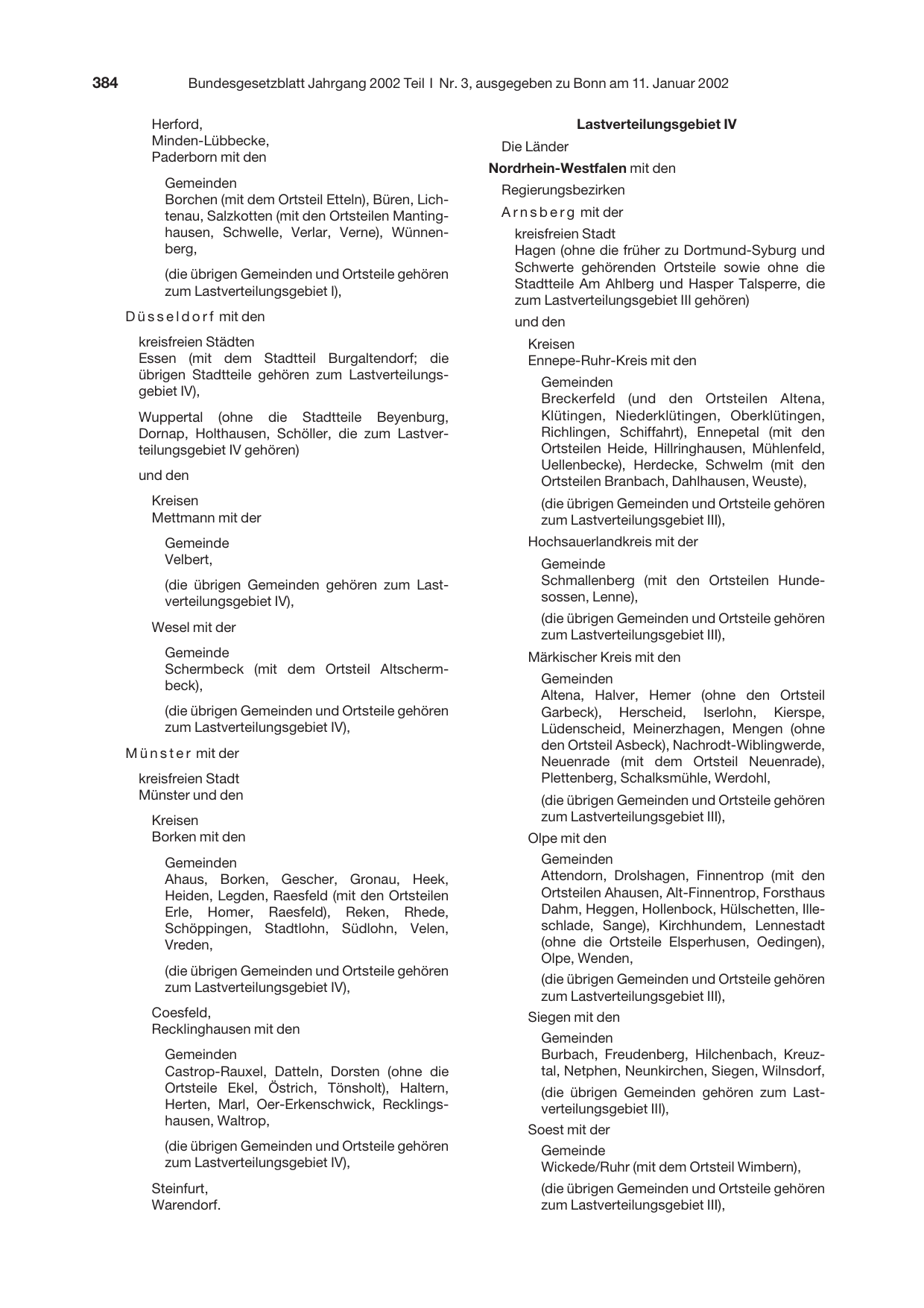 BGBl. 2002, Seite 384 — Originalseite als Abbildung