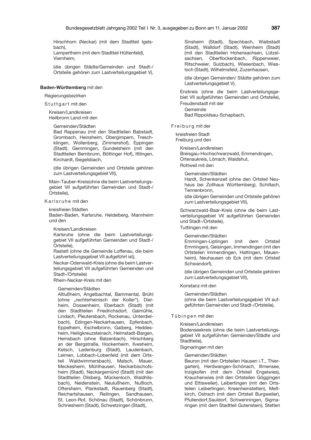 BGBl. 2002, Seite 387 — Originalseite als Abbildung