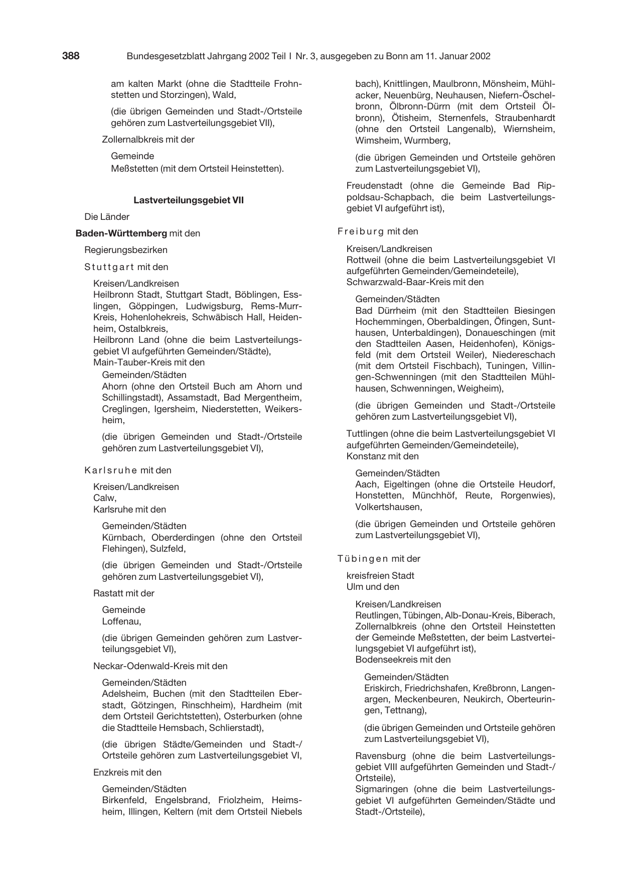 BGBl. 2002, Seite 388 — Originalseite als Abbildung