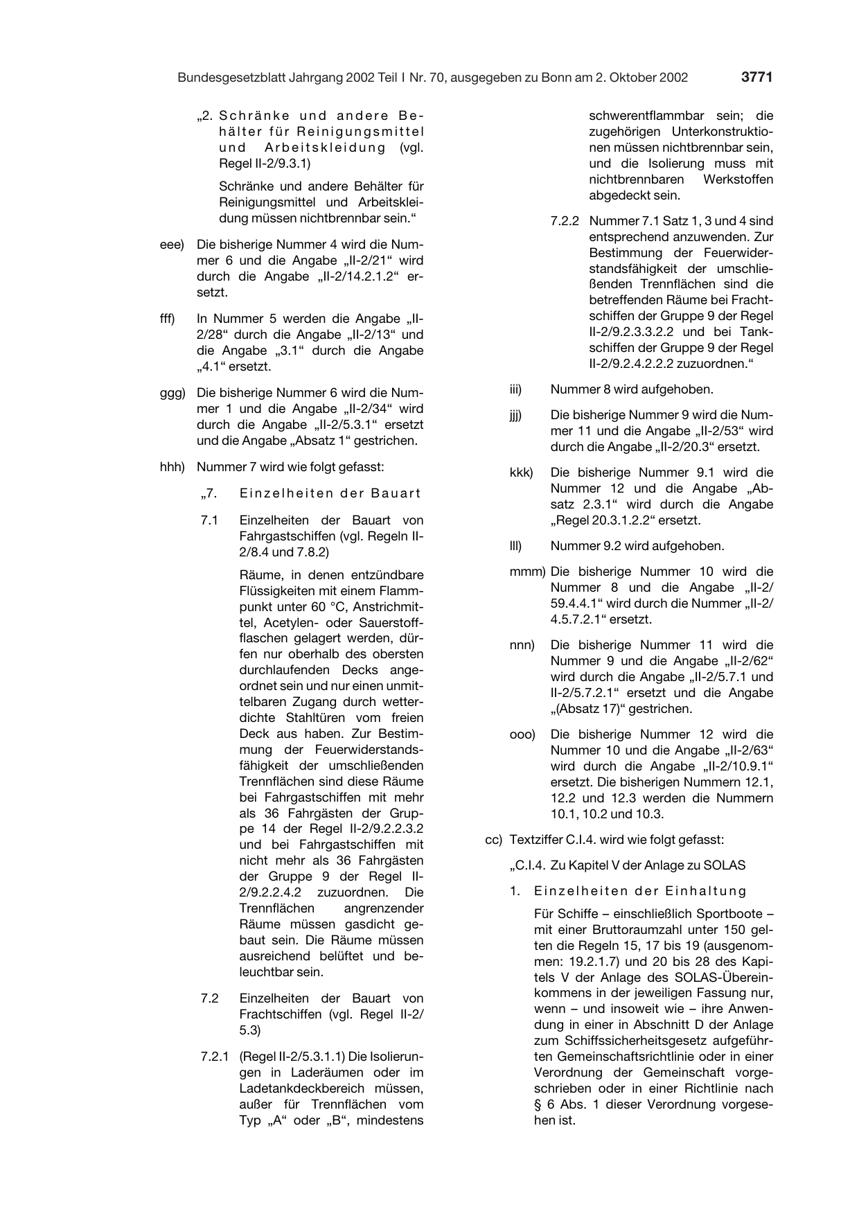 BGBl. 2002, Seite 3771 — Originalseite als Abbildung