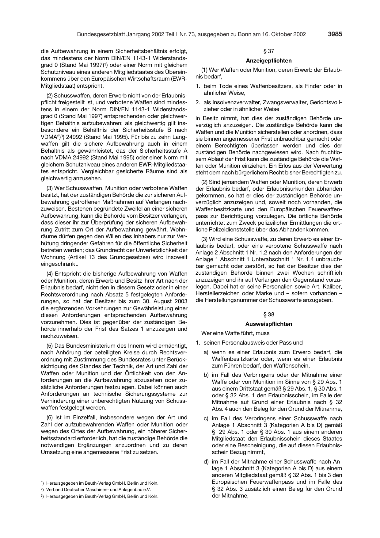 BGBl. 2002, Seite 3985 — Originalseite als Abbildung